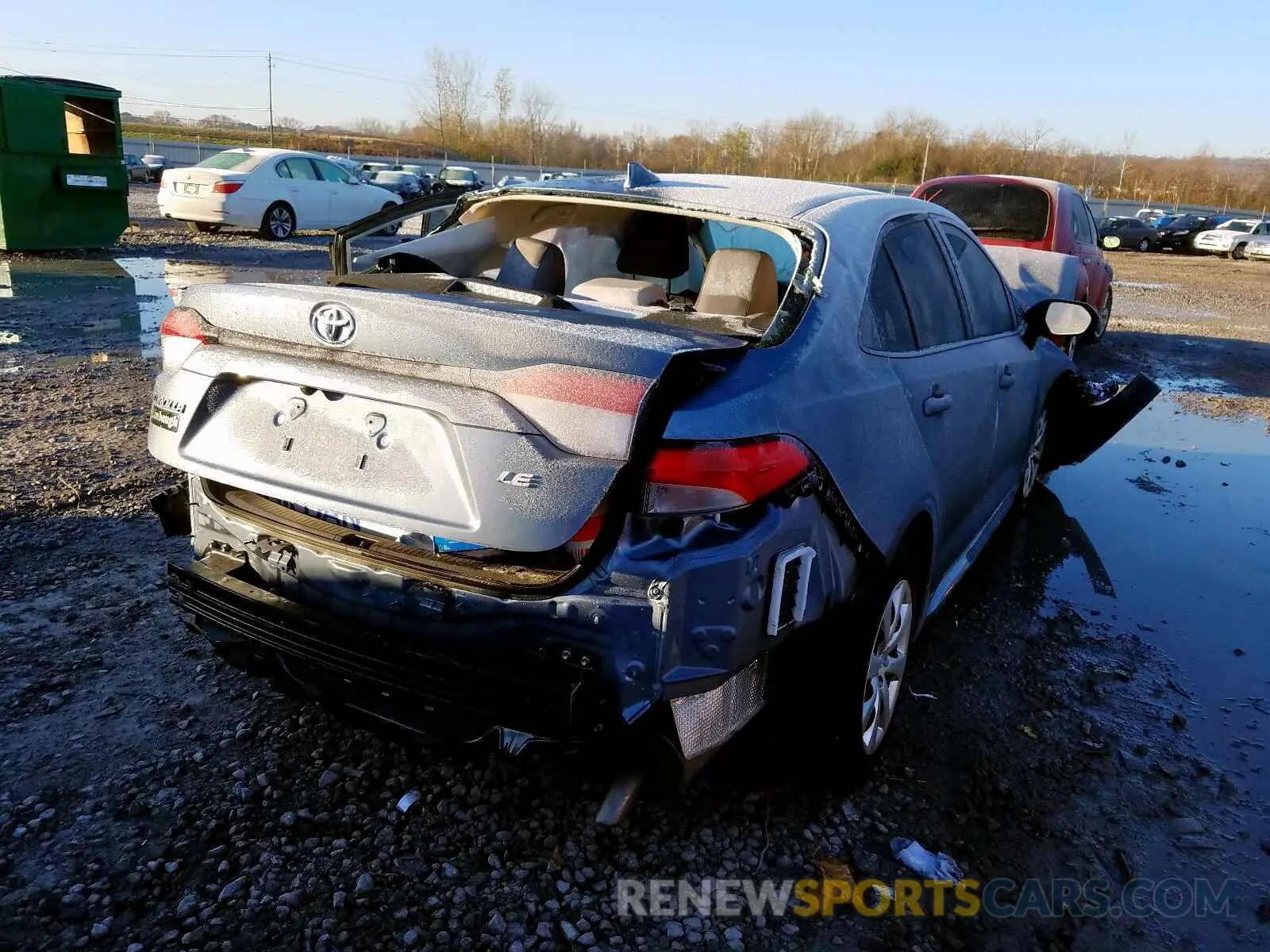 4 fotografías del automóvil dañado JTDEPRAE3LJ059199 TOYOTA COROLLA 2020