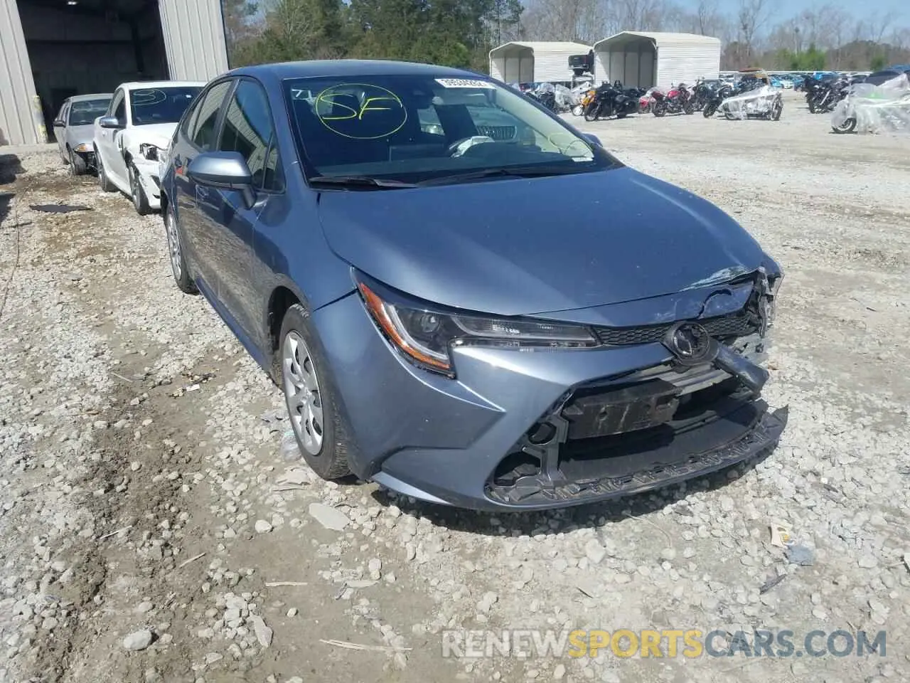 1 fotografías del automóvil dañado JTDEPRAE3LJ059591 TOYOTA COROLLA 2020