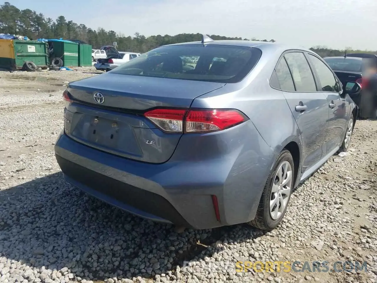 4 fotografías del automóvil dañado JTDEPRAE3LJ059591 TOYOTA COROLLA 2020