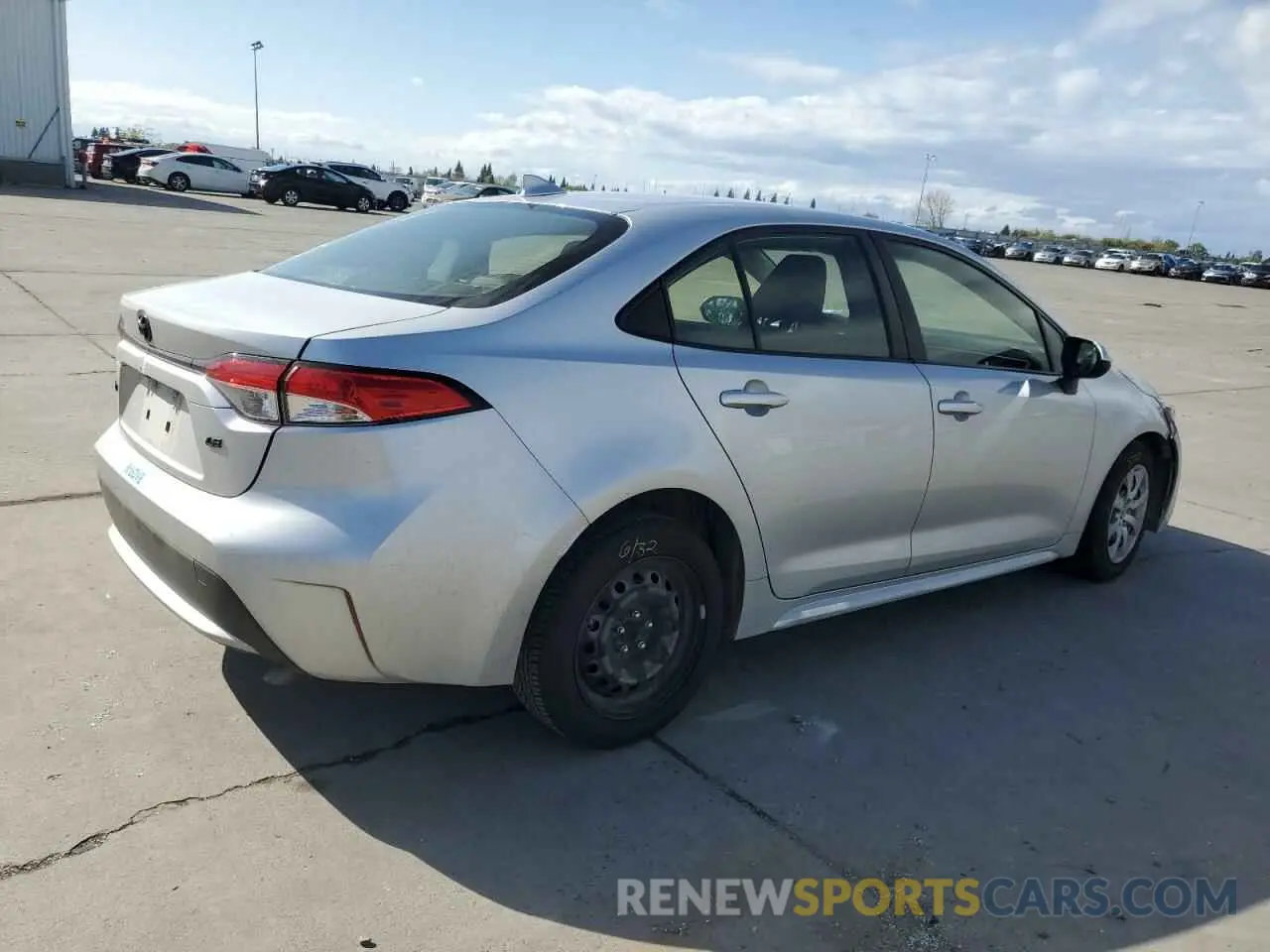 3 fotografías del automóvil dañado JTDEPRAE3LJ062667 TOYOTA COROLLA 2020