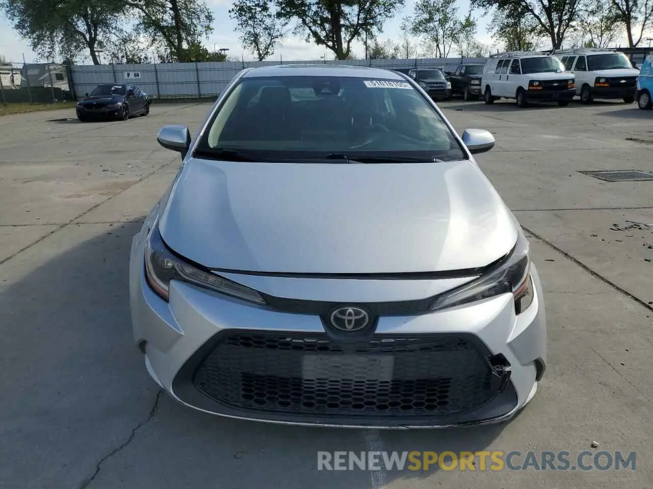 5 fotografías del automóvil dañado JTDEPRAE3LJ062667 TOYOTA COROLLA 2020