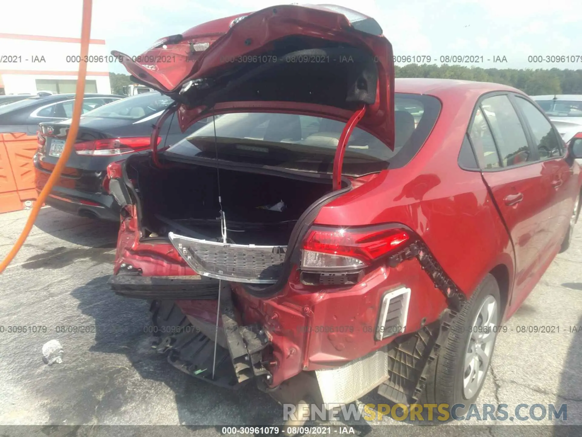 6 fotografías del automóvil dañado JTDEPRAE3LJ065228 TOYOTA COROLLA 2020
