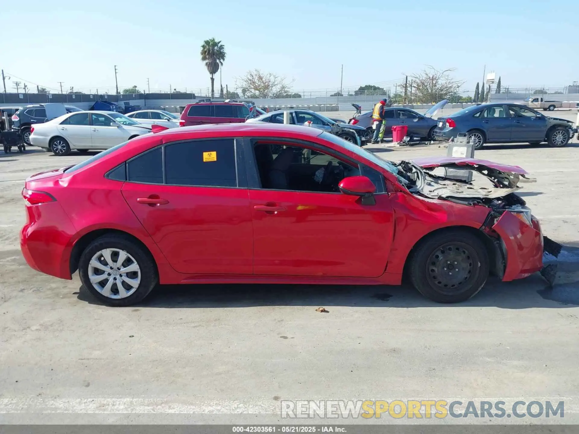 13 fotografías del automóvil dañado JTDEPRAE3LJ066962 TOYOTA COROLLA 2020