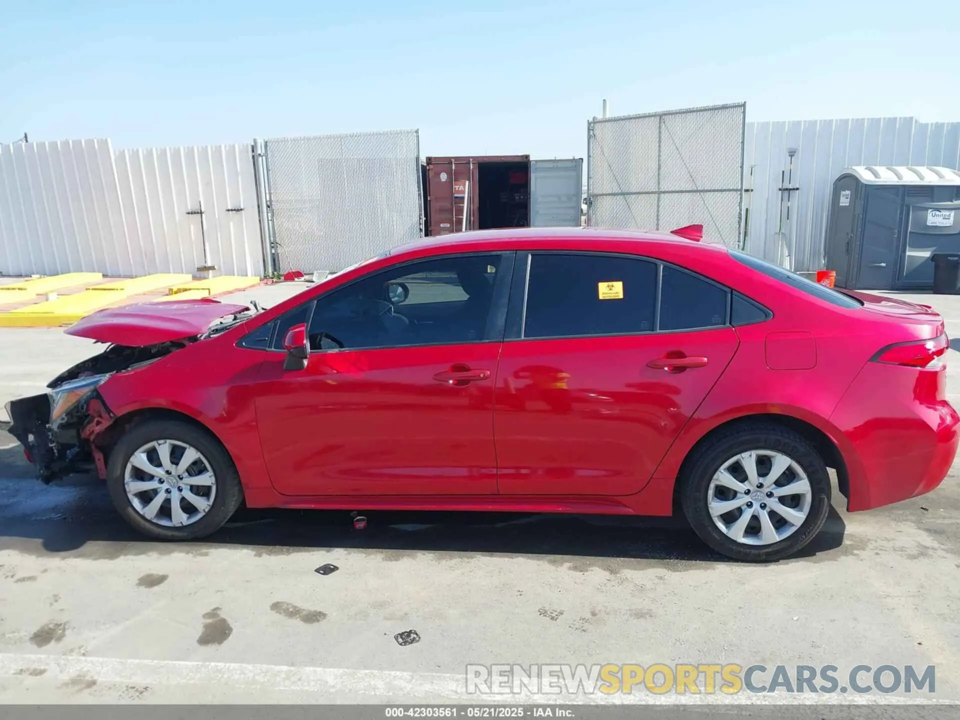 14 fotografías del automóvil dañado JTDEPRAE3LJ066962 TOYOTA COROLLA 2020