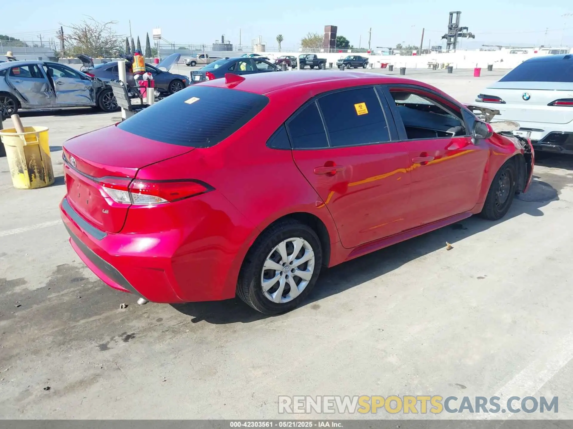 4 fotografías del automóvil dañado JTDEPRAE3LJ066962 TOYOTA COROLLA 2020