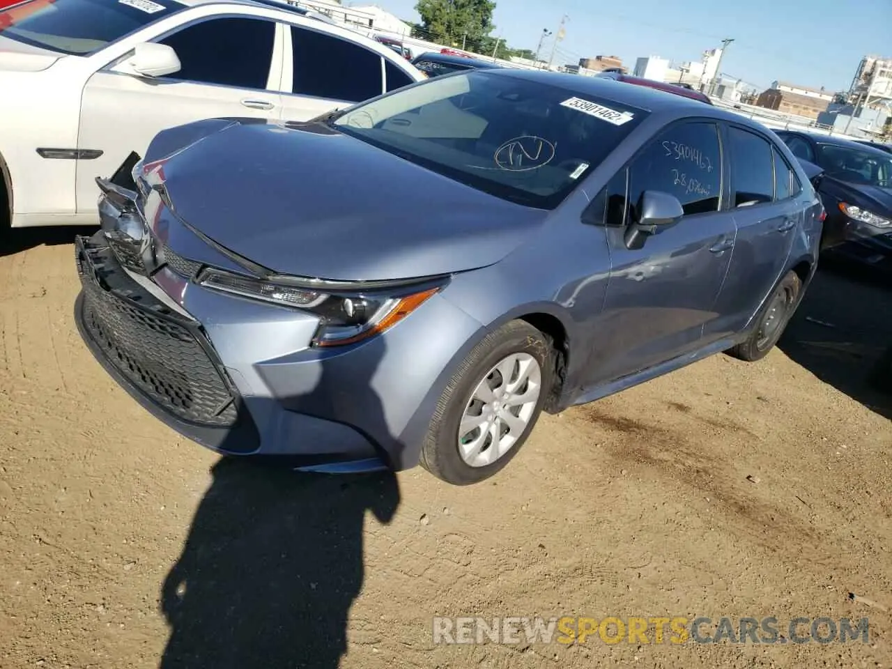 2 fotografías del automóvil dañado JTDEPRAE3LJ068274 TOYOTA COROLLA 2020