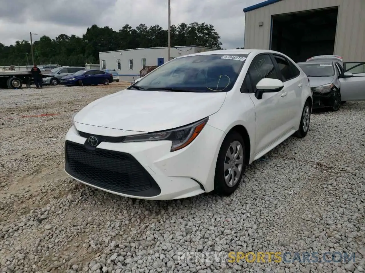 2 fotografías del automóvil dañado JTDEPRAE3LJ068985 TOYOTA COROLLA 2020