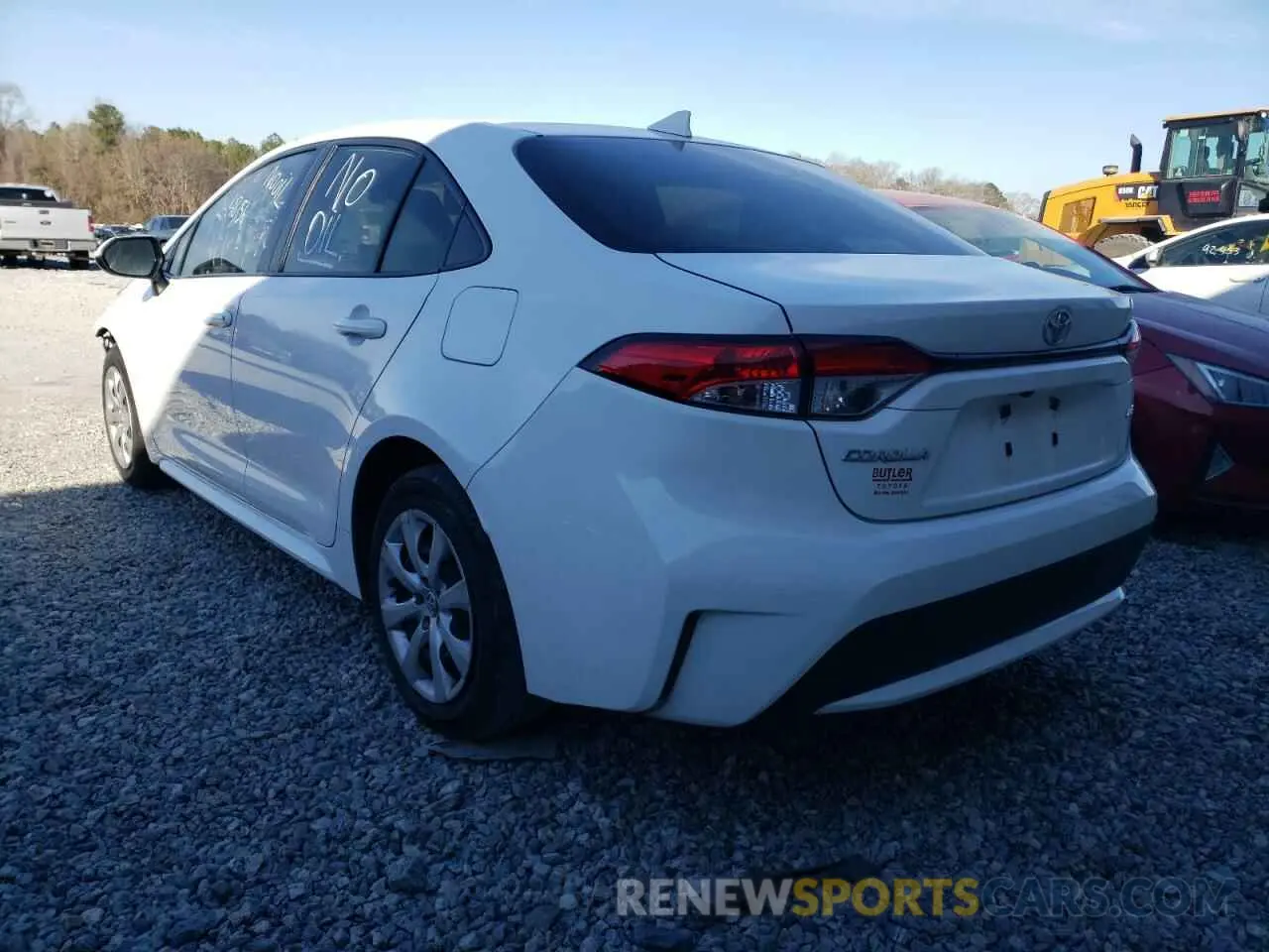 3 fotografías del automóvil dañado JTDEPRAE3LJ070719 TOYOTA COROLLA 2020