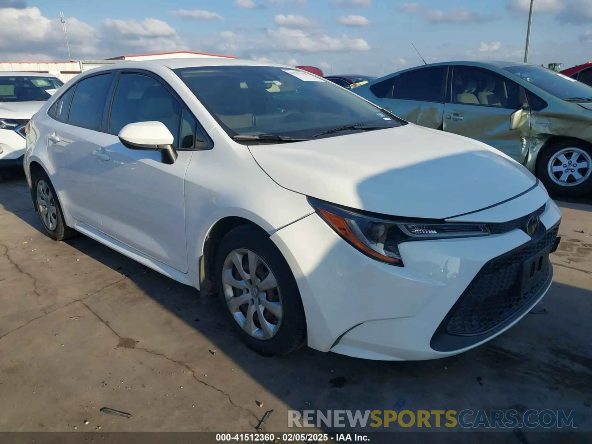 1 fotografías del automóvil dañado JTDEPRAE3LJ080067 TOYOTA COROLLA 2020