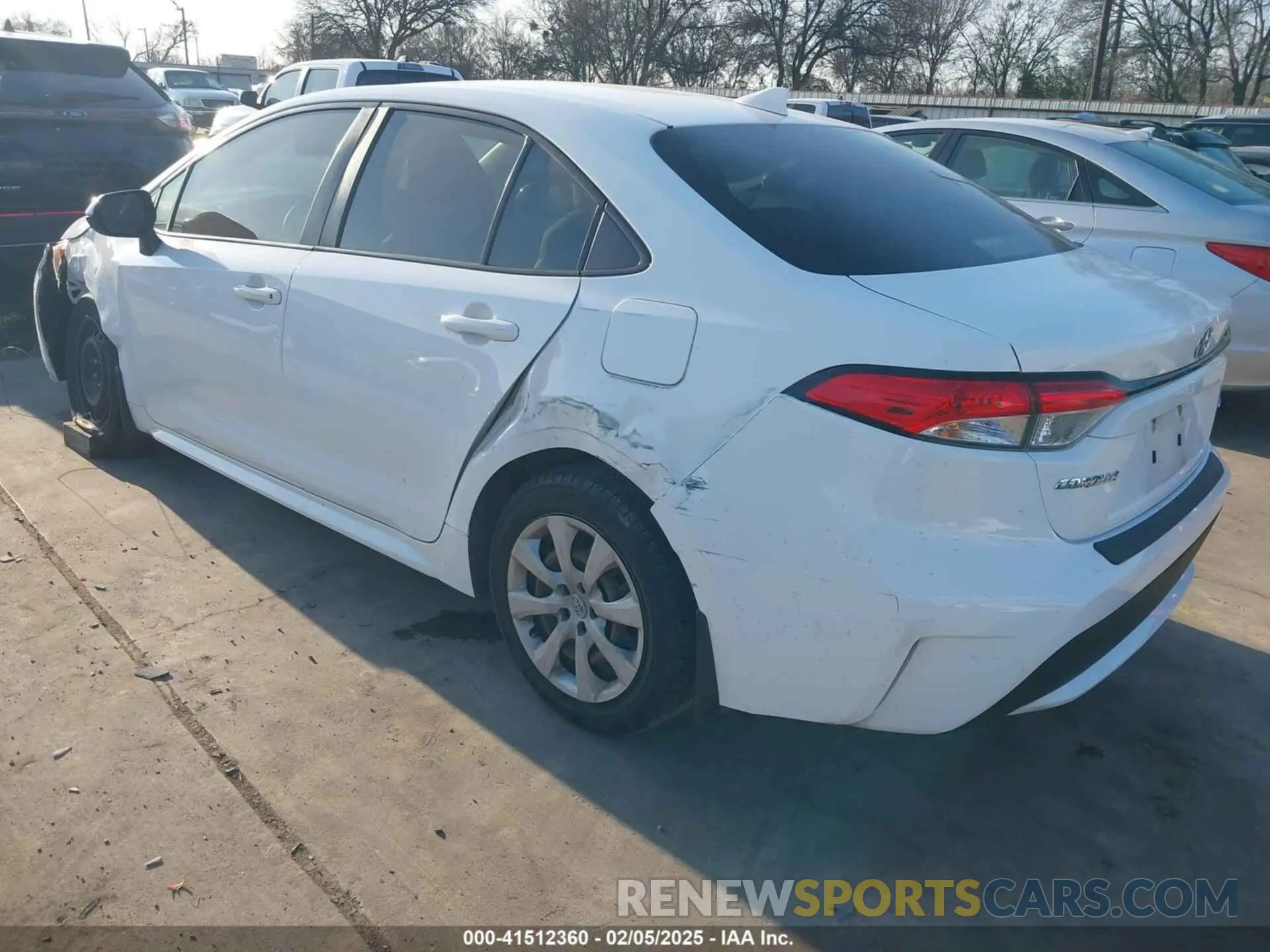3 fotografías del automóvil dañado JTDEPRAE3LJ080067 TOYOTA COROLLA 2020