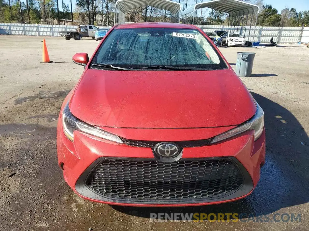 5 fotografías del automóvil dañado JTDEPRAE3LJ081042 TOYOTA COROLLA 2020
