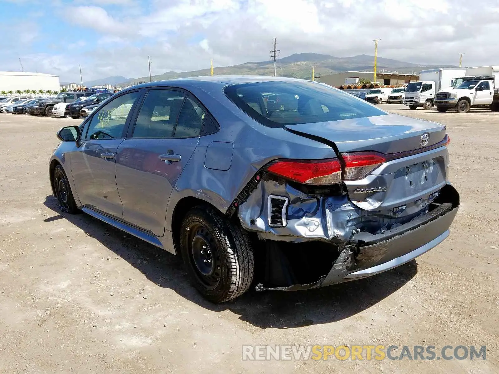 3 fotografías del automóvil dañado JTDEPRAE3LJ081946 TOYOTA COROLLA 2020