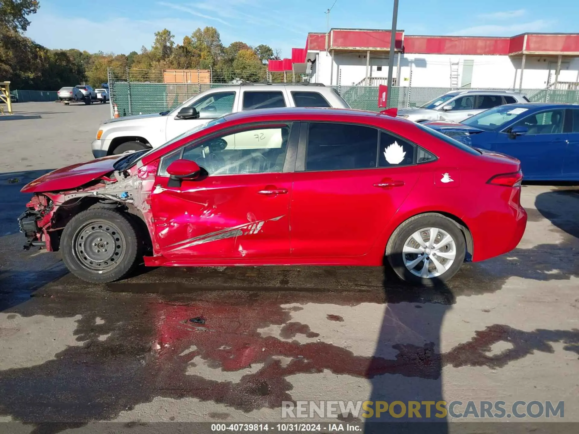 15 fotografías del automóvil dañado JTDEPRAE3LJ085088 TOYOTA COROLLA 2020
