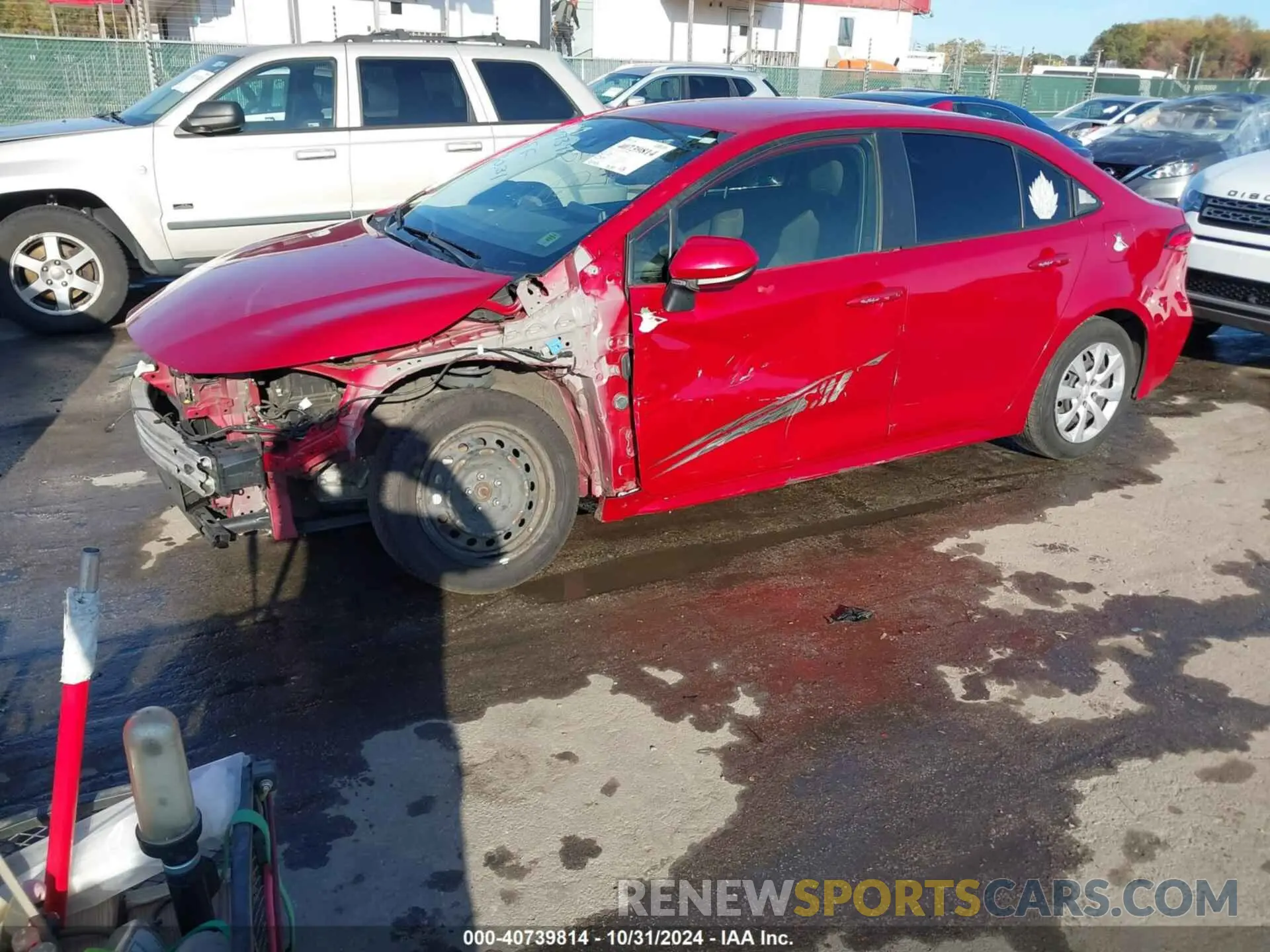 2 fotografías del automóvil dañado JTDEPRAE3LJ085088 TOYOTA COROLLA 2020