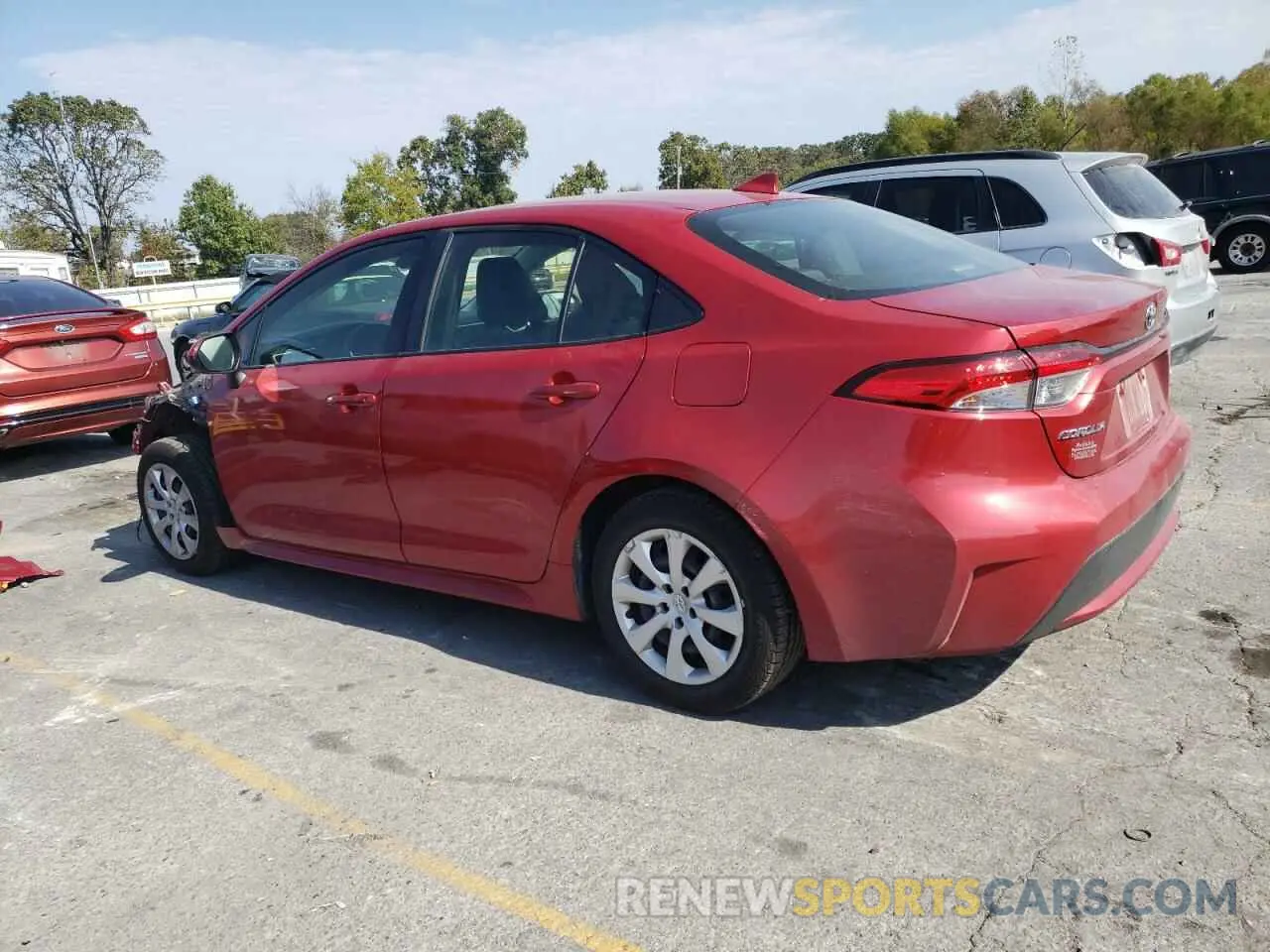2 fotografías del automóvil dañado JTDEPRAE3LJ086712 TOYOTA COROLLA 2020
