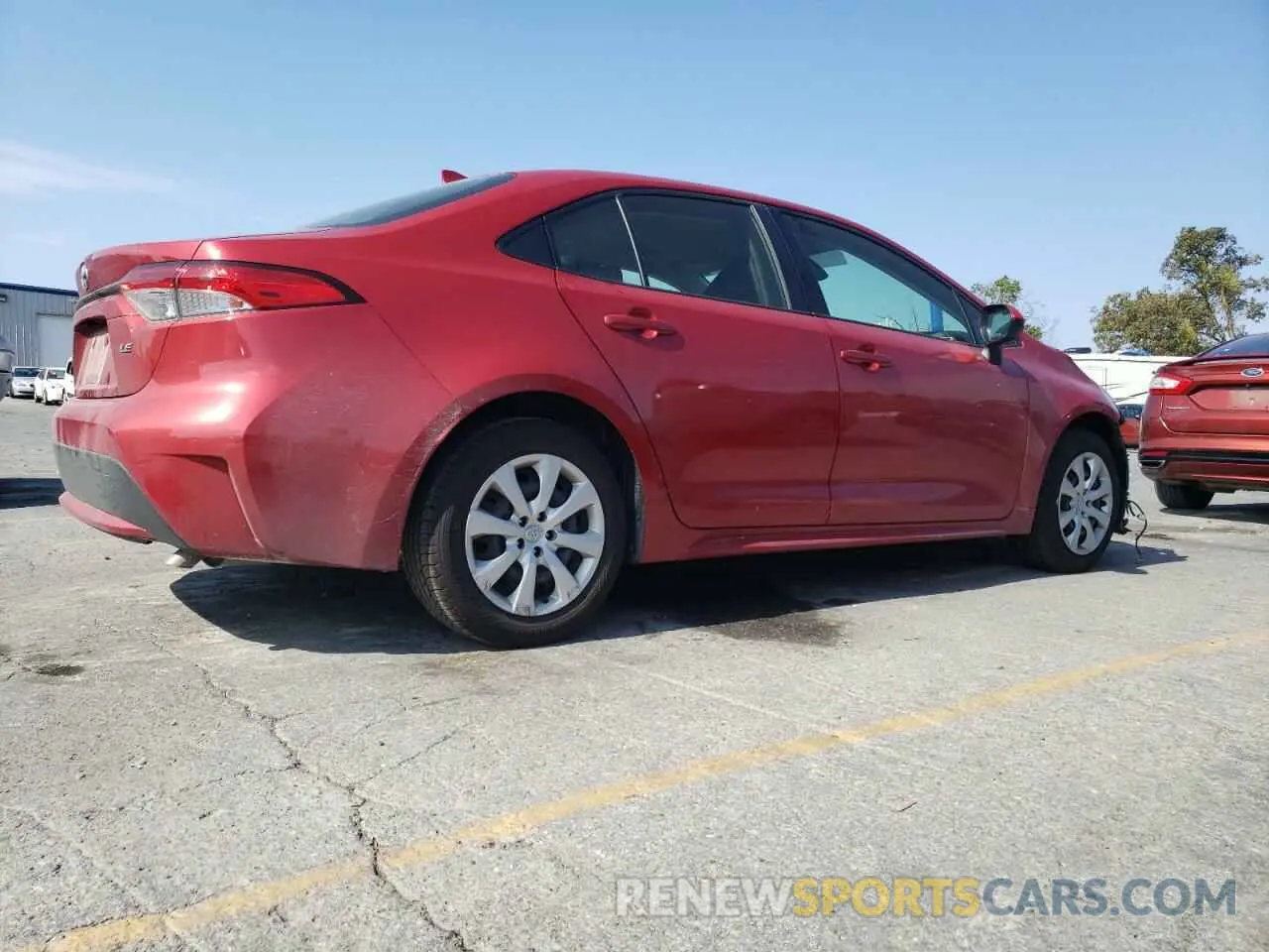 3 fotografías del automóvil dañado JTDEPRAE3LJ086712 TOYOTA COROLLA 2020