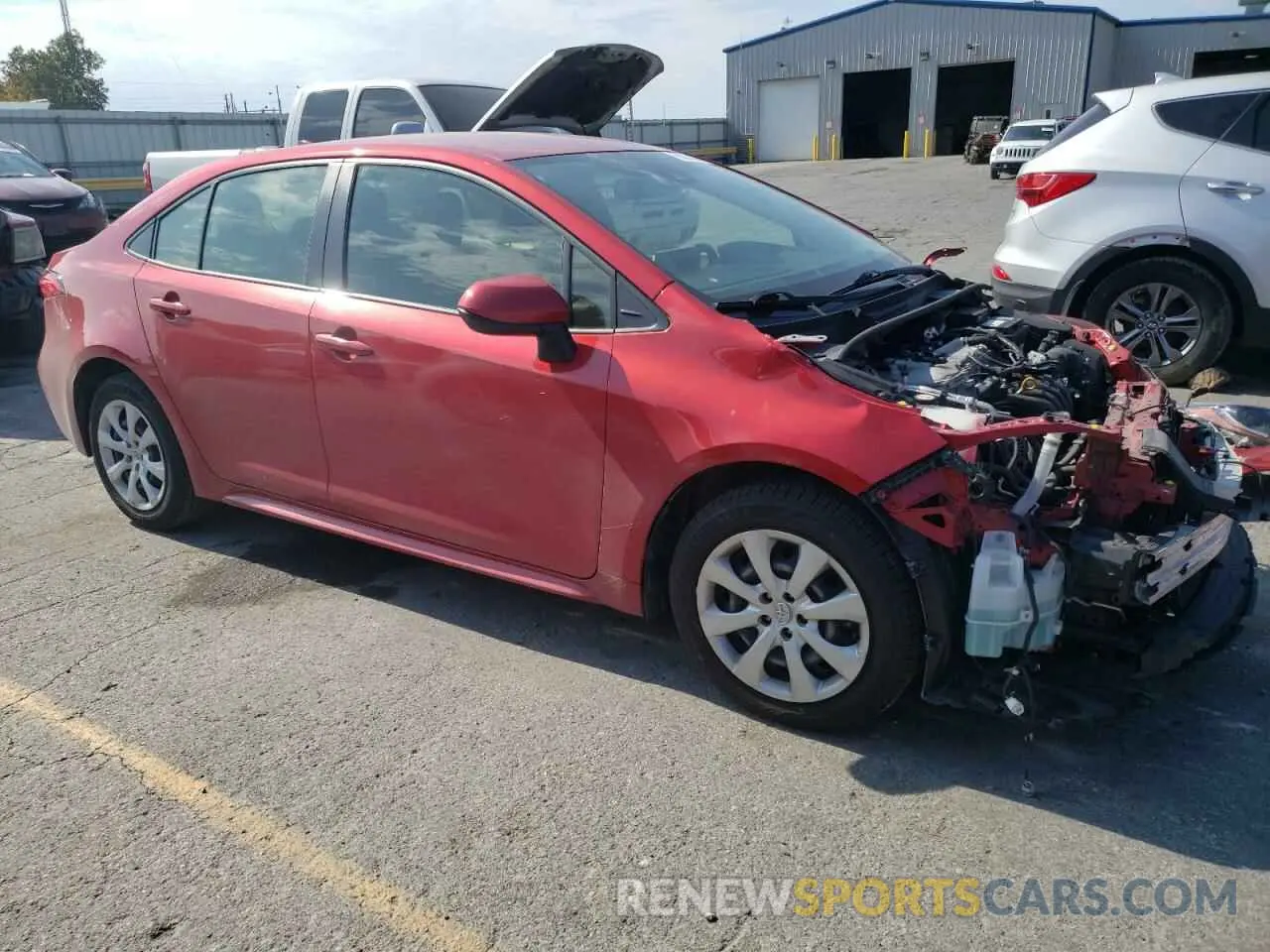 4 fotografías del automóvil dañado JTDEPRAE3LJ086712 TOYOTA COROLLA 2020