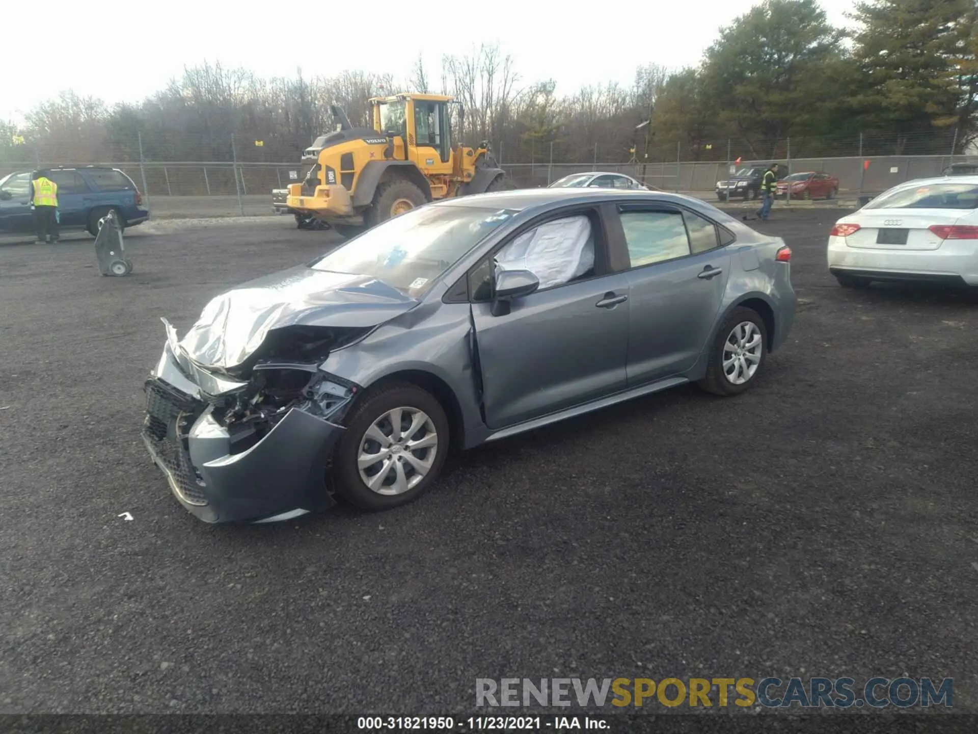 2 fotografías del automóvil dañado JTDEPRAE3LJ088704 TOYOTA COROLLA 2020