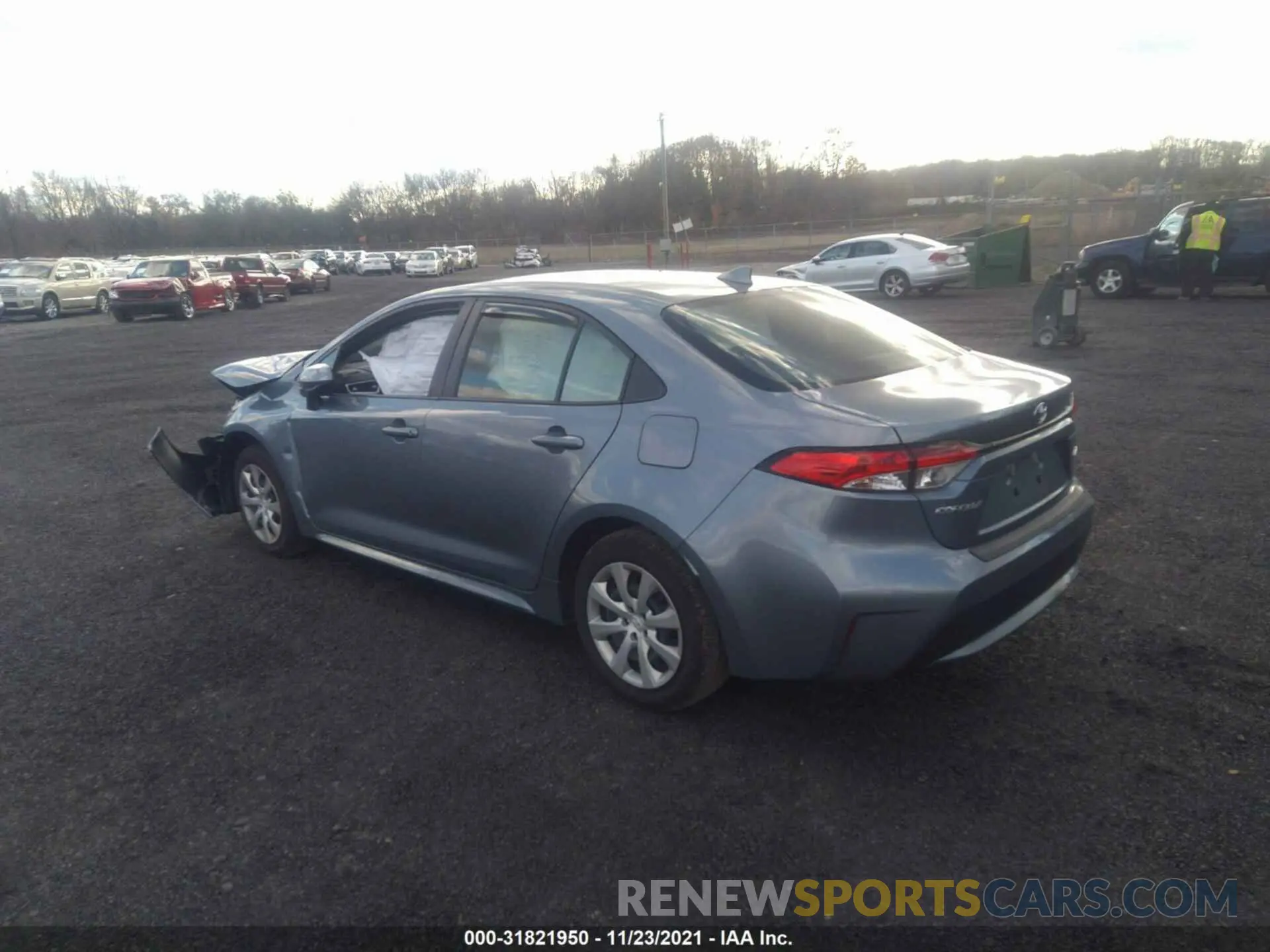 3 fotografías del automóvil dañado JTDEPRAE3LJ088704 TOYOTA COROLLA 2020
