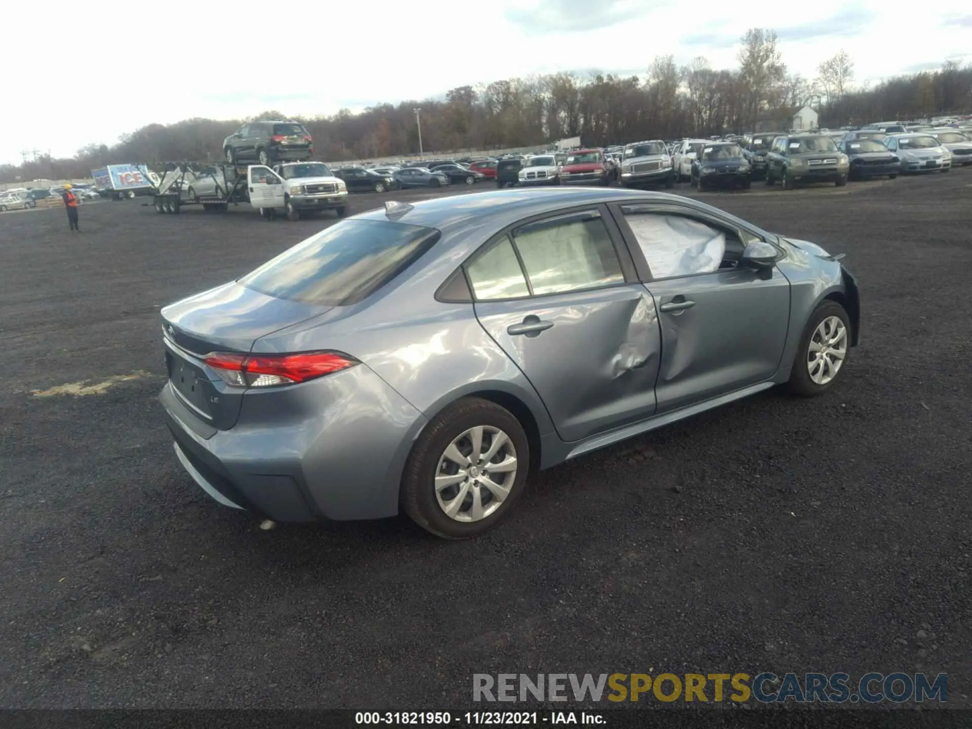 4 fotografías del automóvil dañado JTDEPRAE3LJ088704 TOYOTA COROLLA 2020