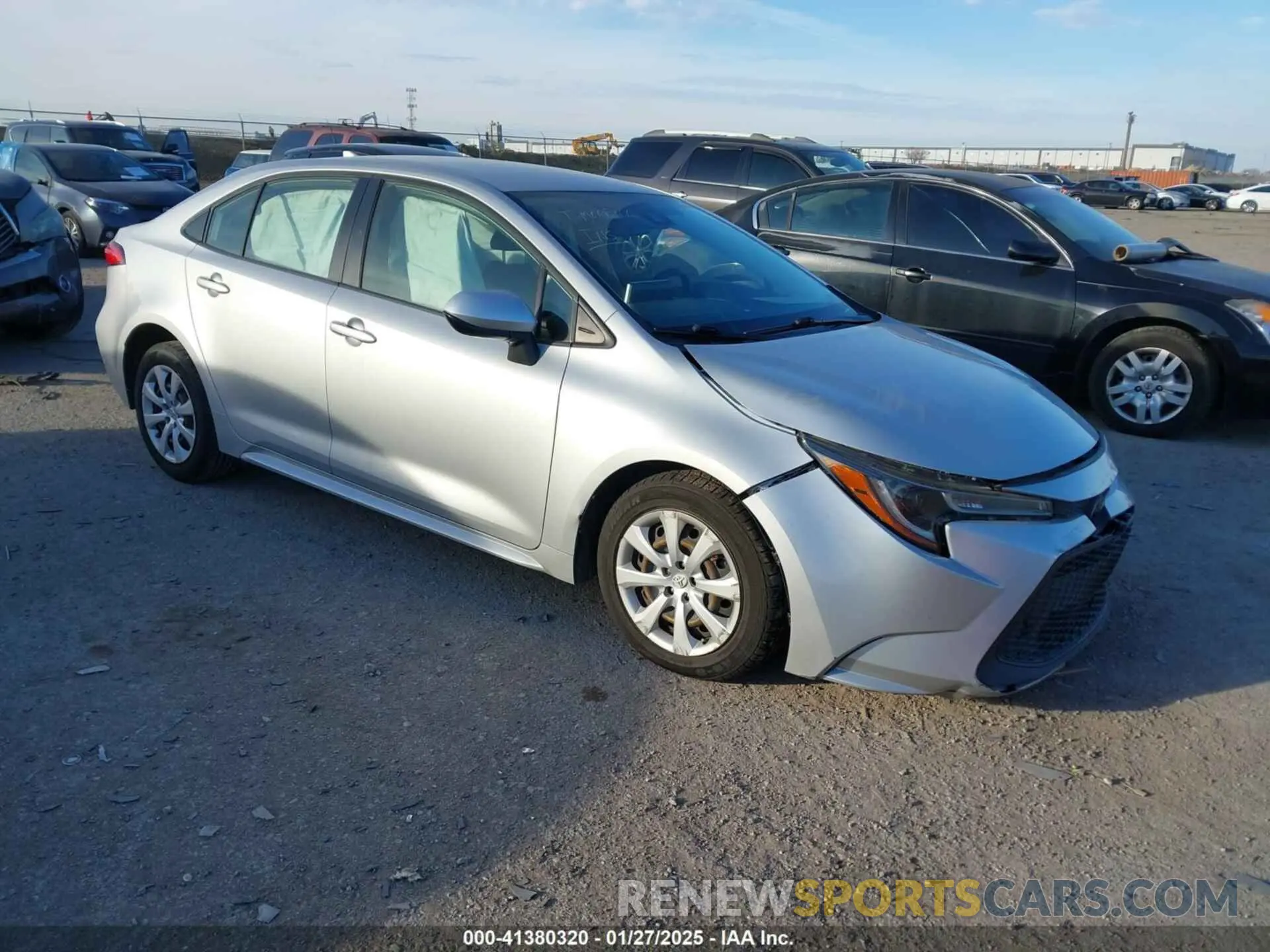 1 fotografías del automóvil dañado JTDEPRAE3LJ089383 TOYOTA COROLLA 2020