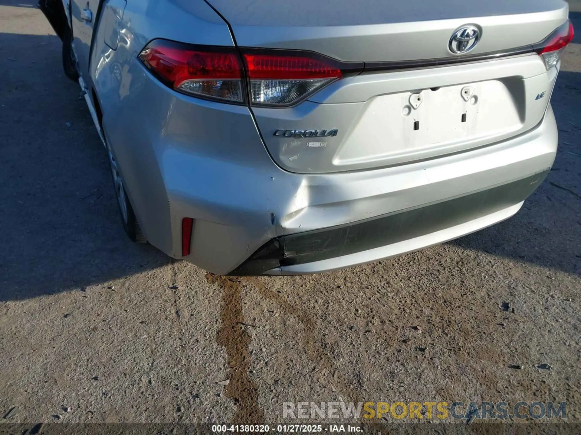 18 fotografías del automóvil dañado JTDEPRAE3LJ089383 TOYOTA COROLLA 2020