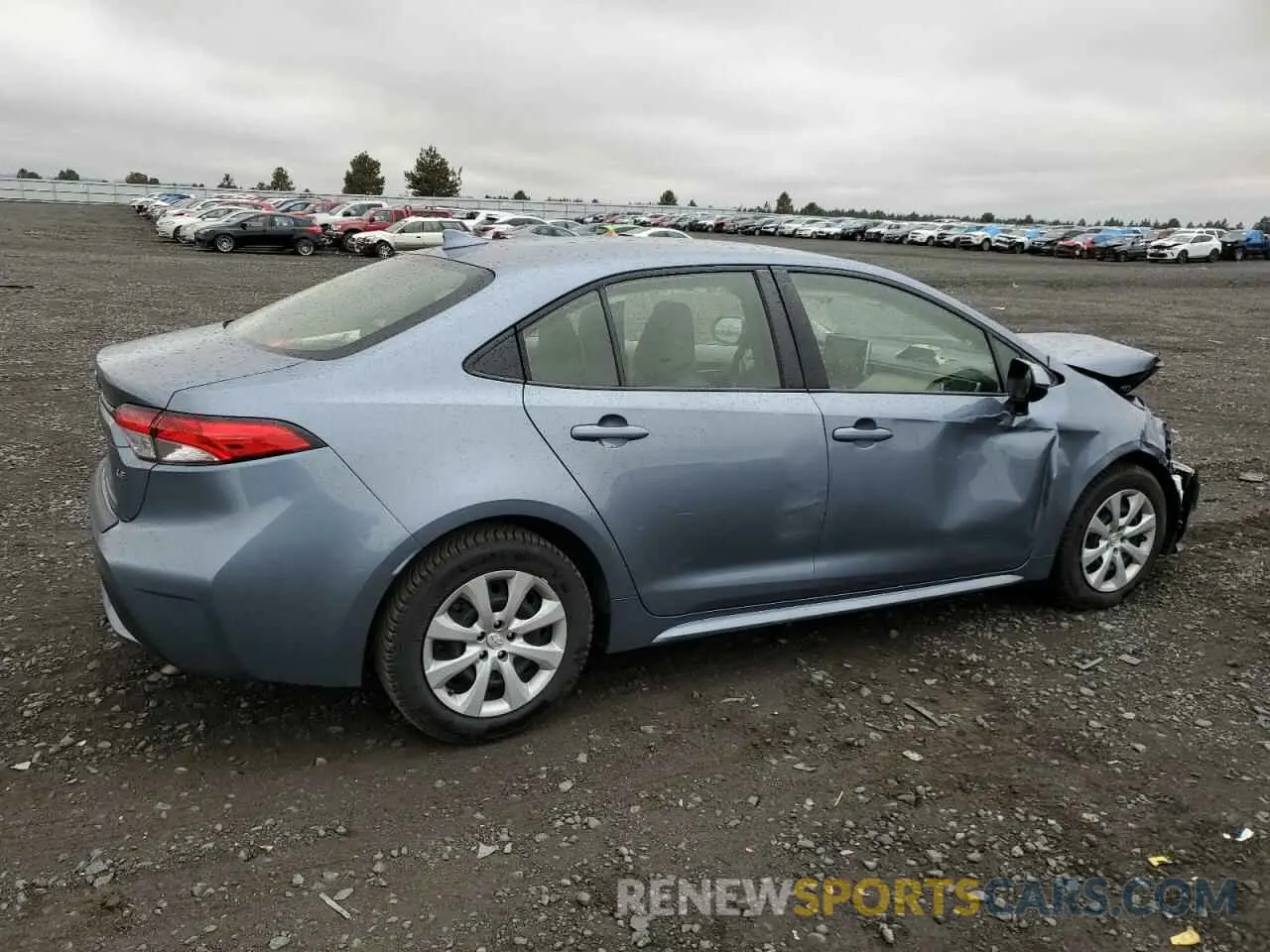 3 fotografías del automóvil dañado JTDEPRAE3LJ089769 TOYOTA COROLLA 2020