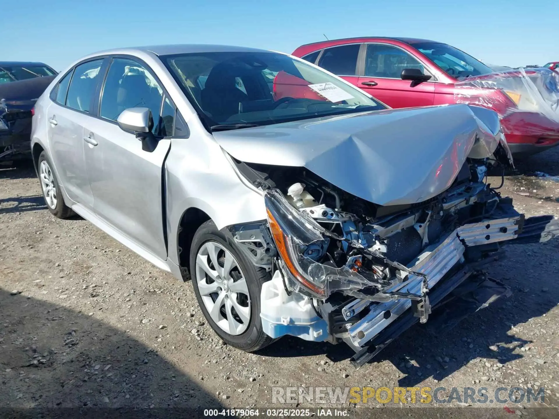 1 fotografías del automóvil dañado JTDEPRAE3LJ091554 TOYOTA COROLLA 2020