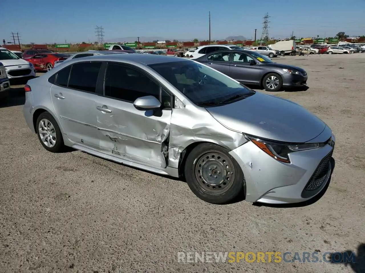 4 fotografías del automóvil dañado JTDEPRAE3LJ093675 TOYOTA COROLLA 2020