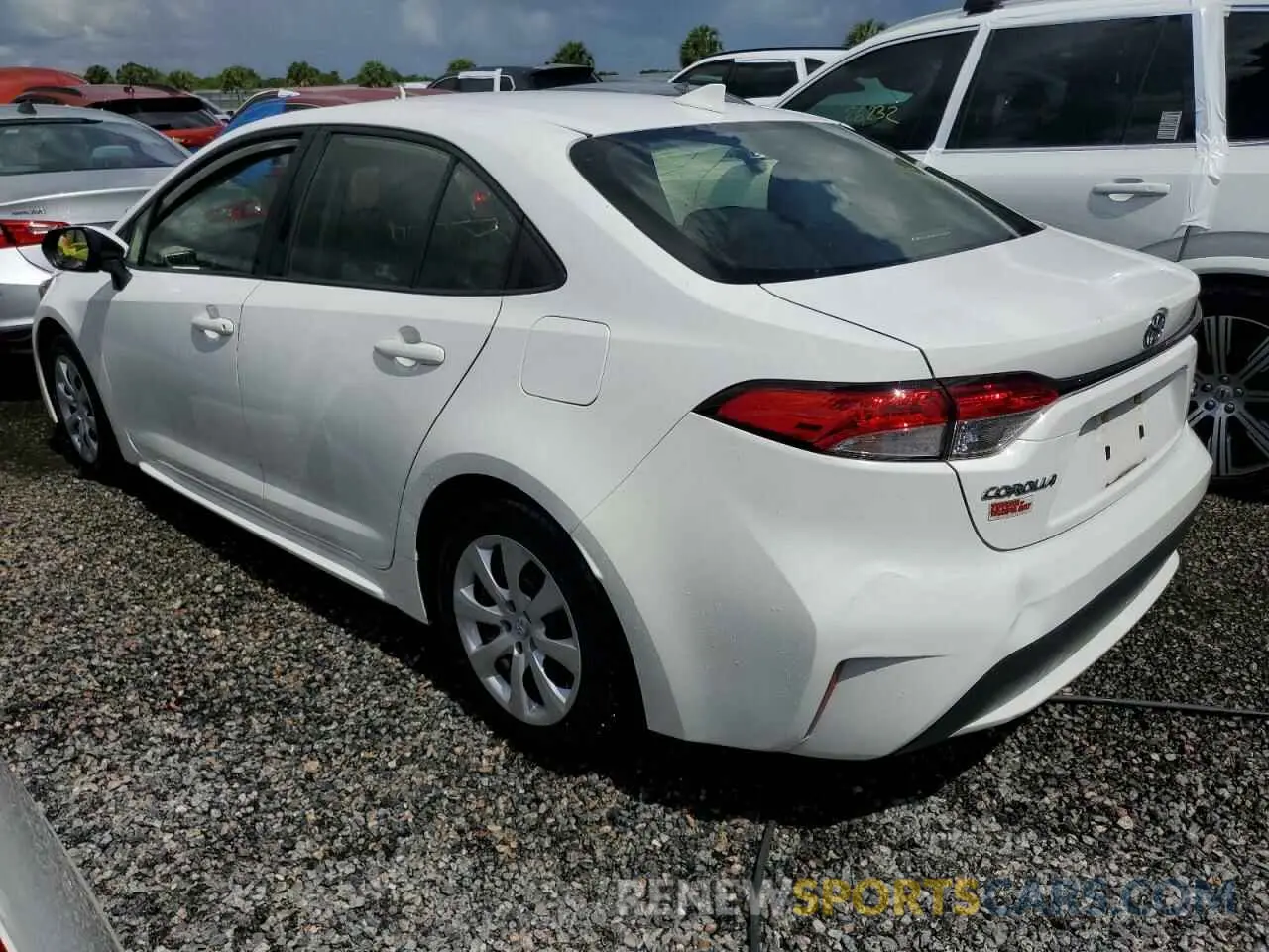 2 fotografías del automóvil dañado JTDEPRAE3LJ094504 TOYOTA COROLLA 2020