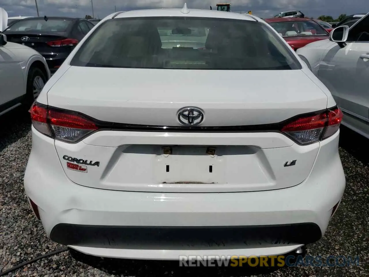 6 fotografías del automóvil dañado JTDEPRAE3LJ094504 TOYOTA COROLLA 2020