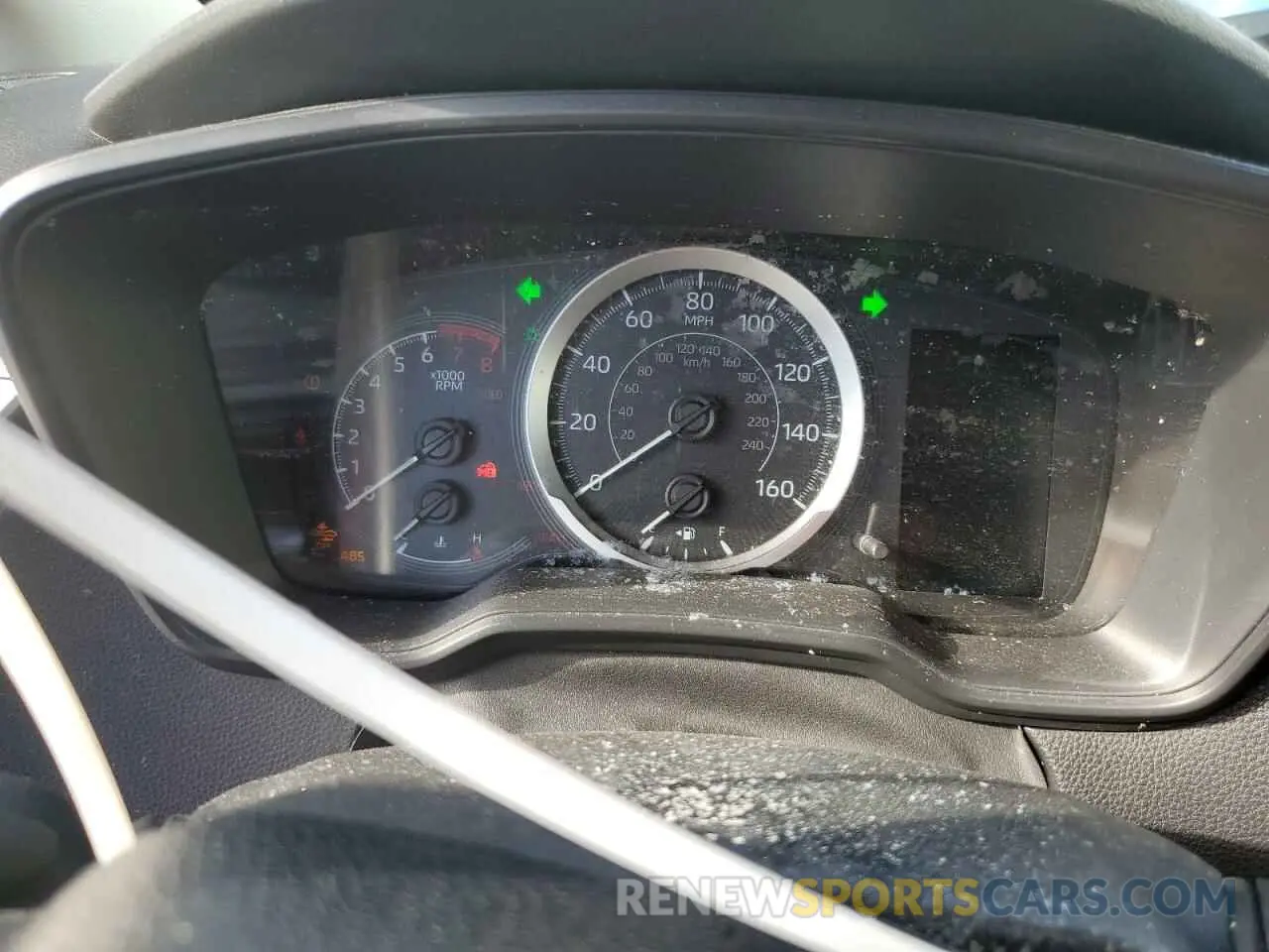 9 fotografías del automóvil dañado JTDEPRAE3LJ094504 TOYOTA COROLLA 2020