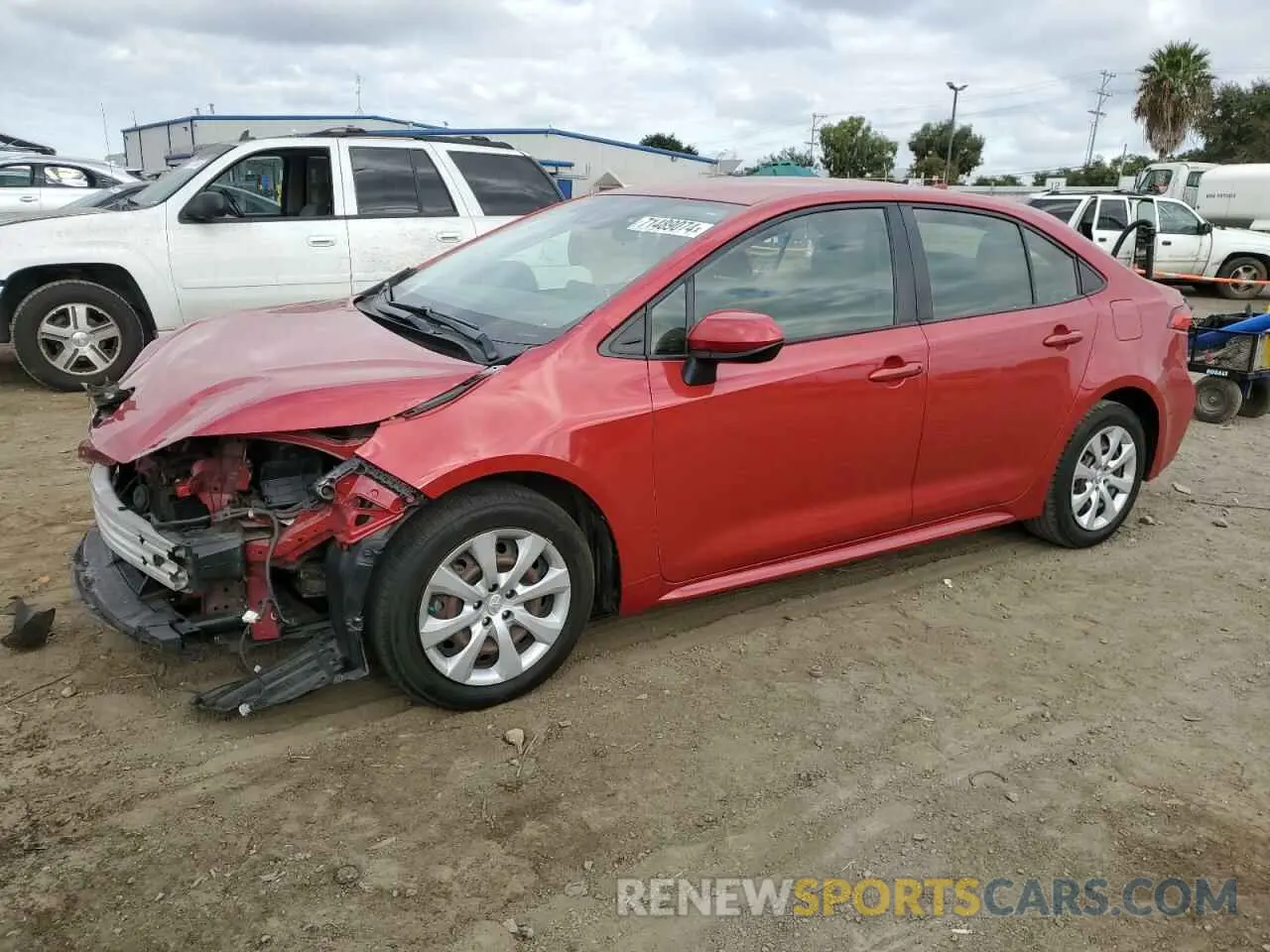 1 fotografías del automóvil dañado JTDEPRAE3LJ098908 TOYOTA COROLLA 2020
