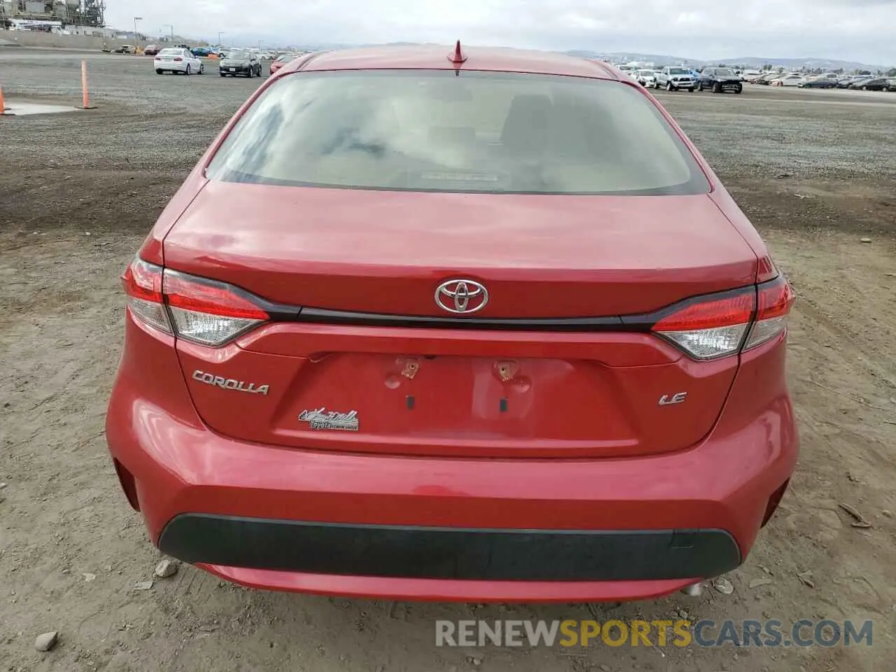 6 fotografías del automóvil dañado JTDEPRAE3LJ098908 TOYOTA COROLLA 2020