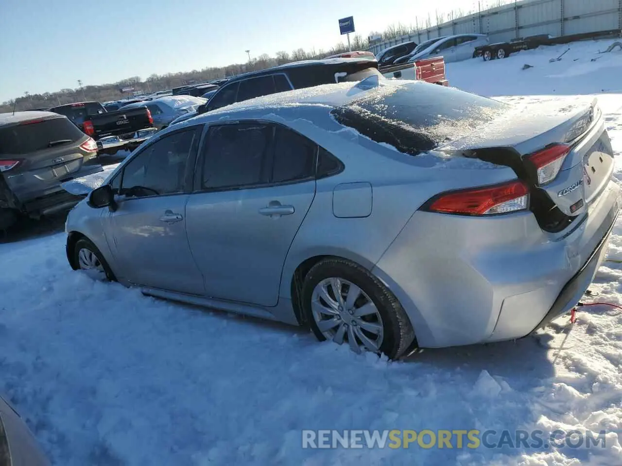 2 fotografías del automóvil dañado JTDEPRAE3LJ099444 TOYOTA COROLLA 2020