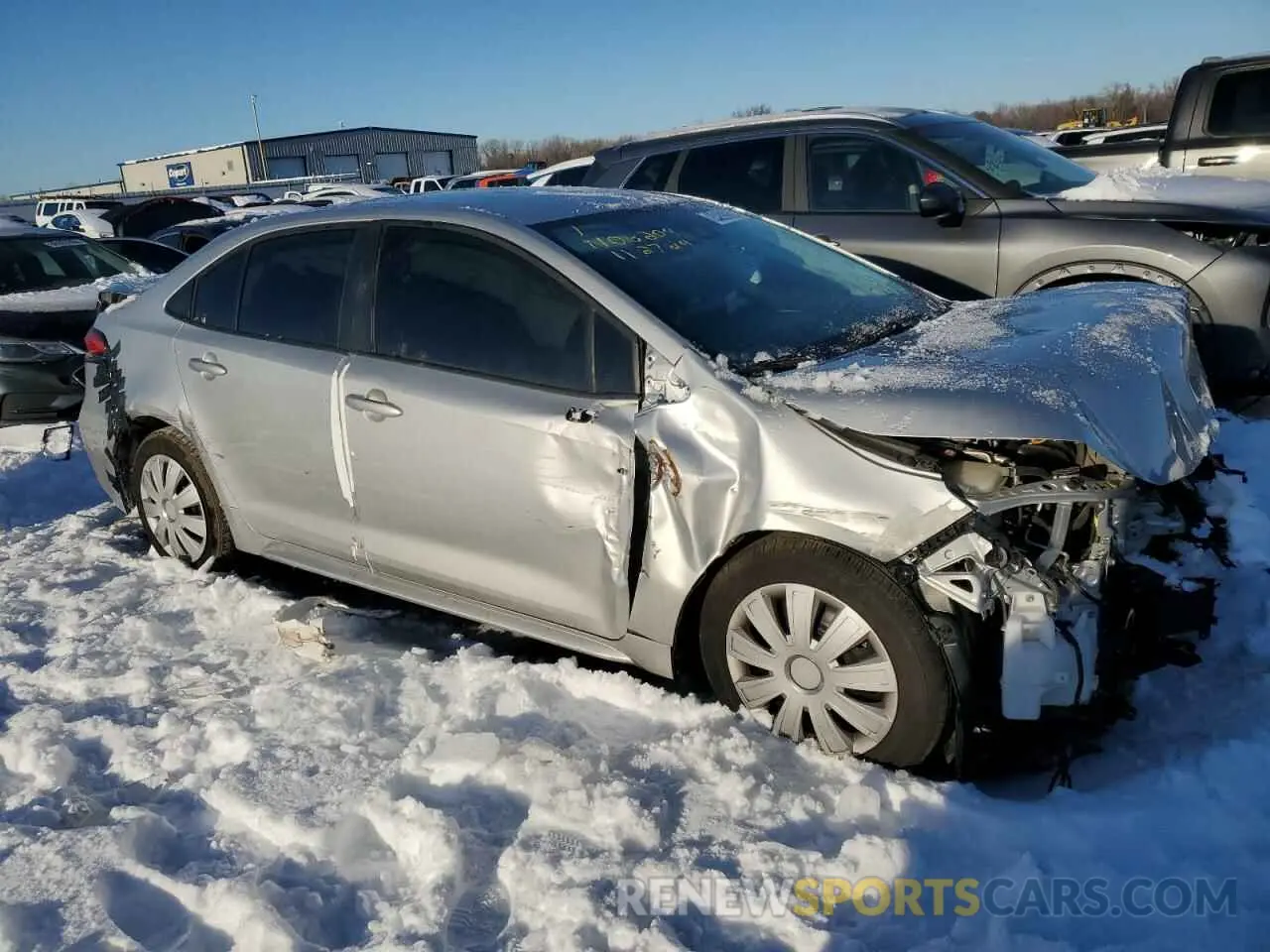 4 fotografías del automóvil dañado JTDEPRAE3LJ099444 TOYOTA COROLLA 2020