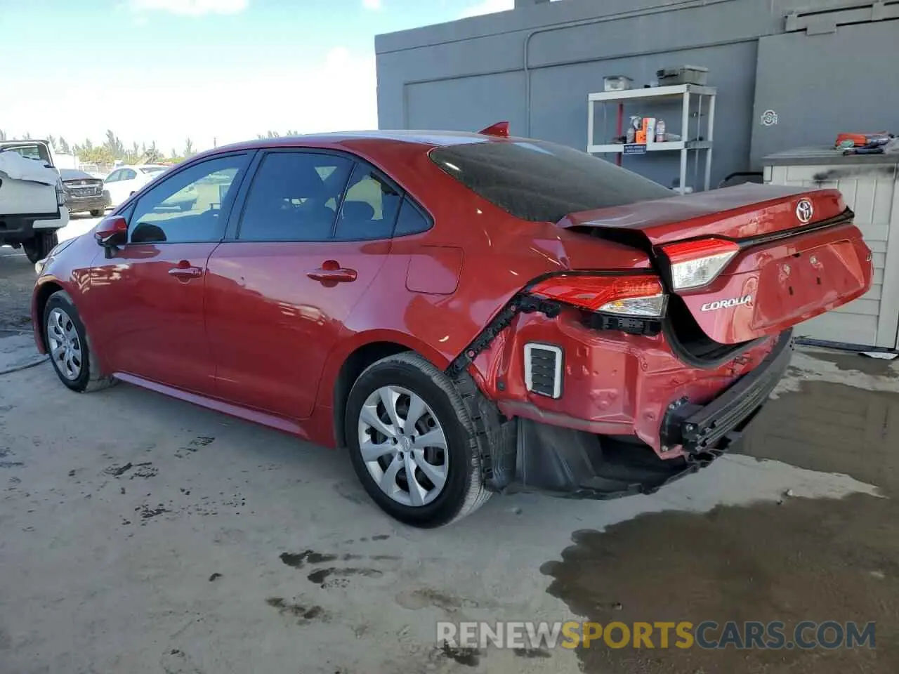 2 fotografías del automóvil dañado JTDEPRAE3LJ104190 TOYOTA COROLLA 2020