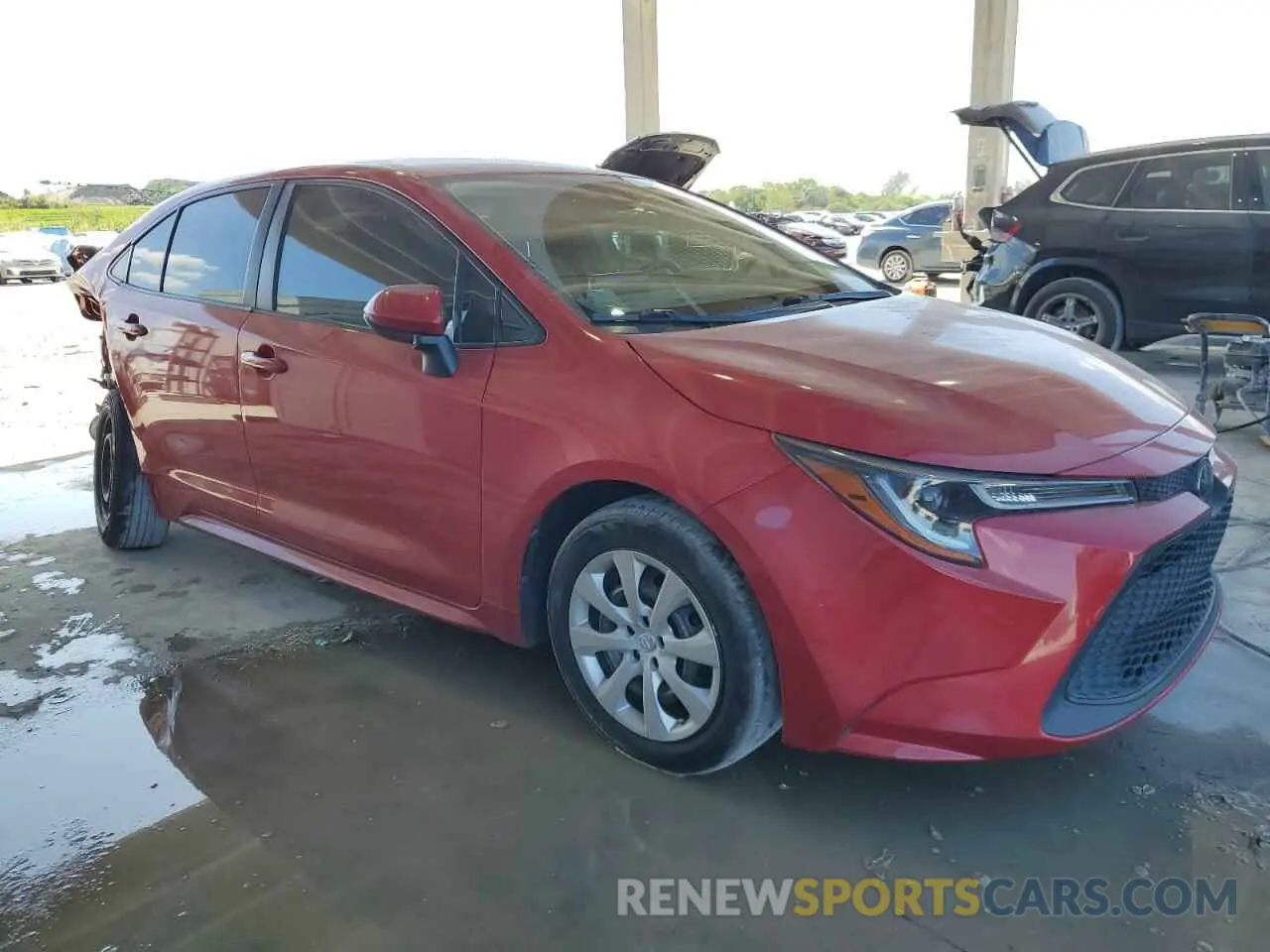 4 fotografías del automóvil dañado JTDEPRAE3LJ104190 TOYOTA COROLLA 2020