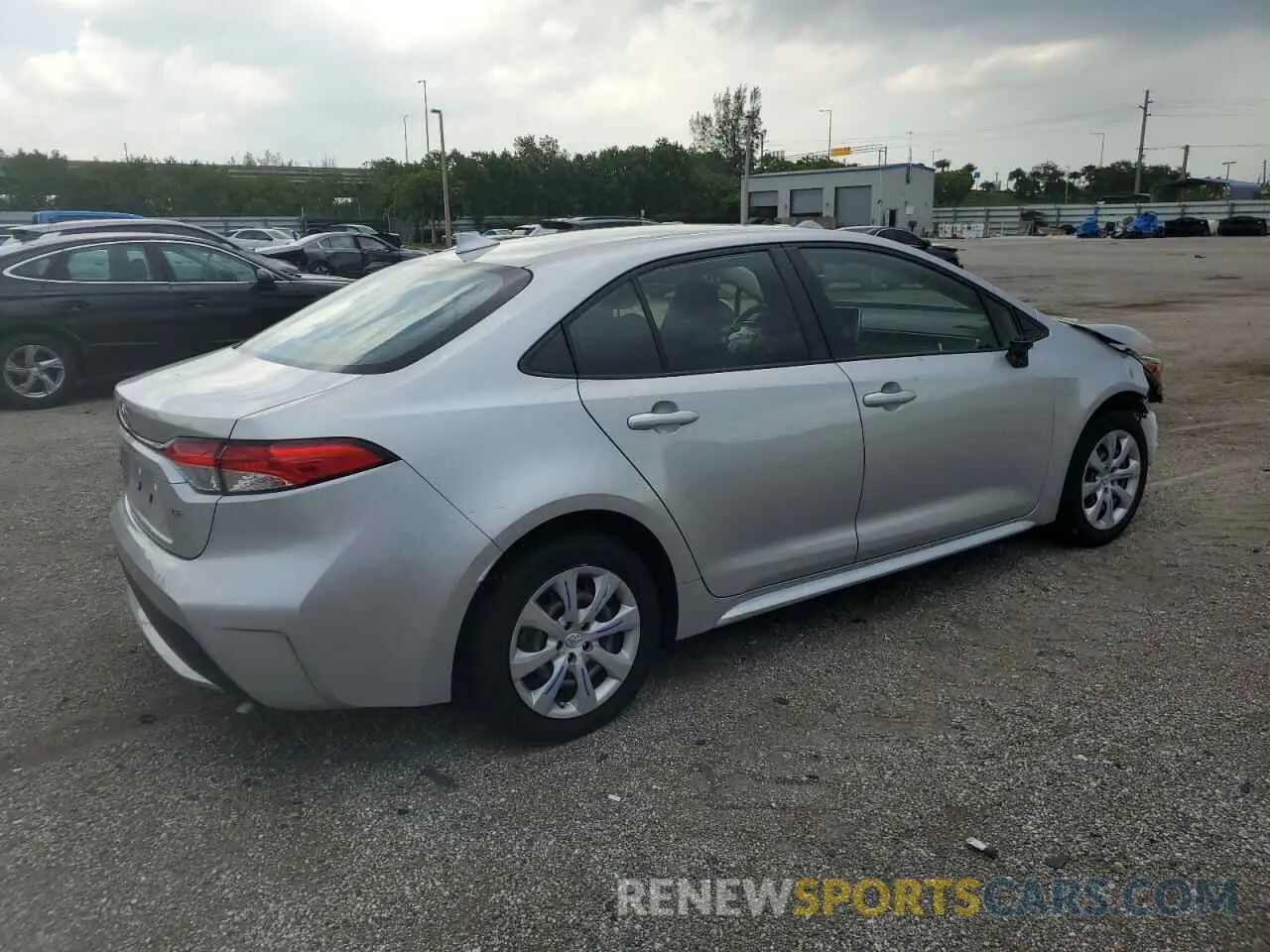 3 fotografías del automóvil dañado JTDEPRAE3LJ105484 TOYOTA COROLLA 2020