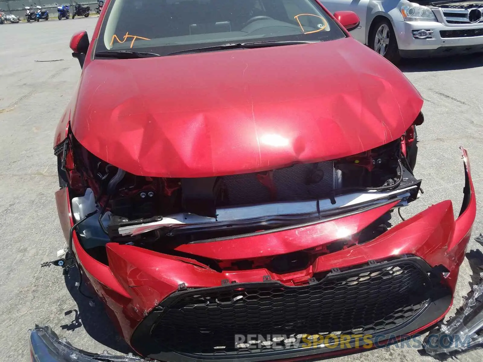 9 fotografías del automóvil dañado JTDEPRAE3LJ110541 TOYOTA COROLLA 2020