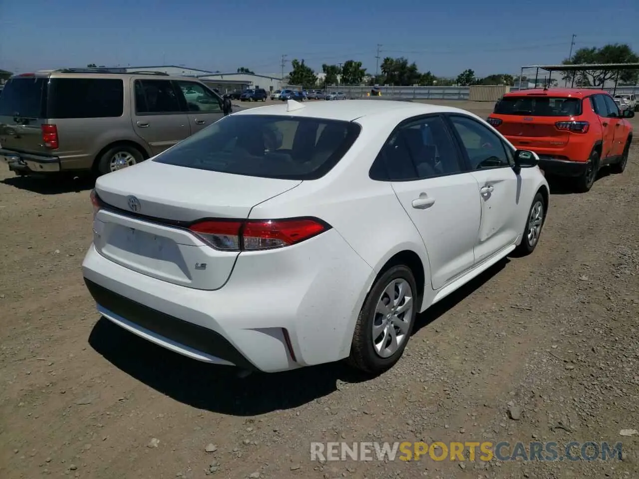 4 fotografías del automóvil dañado JTDEPRAE3LJ110555 TOYOTA COROLLA 2020