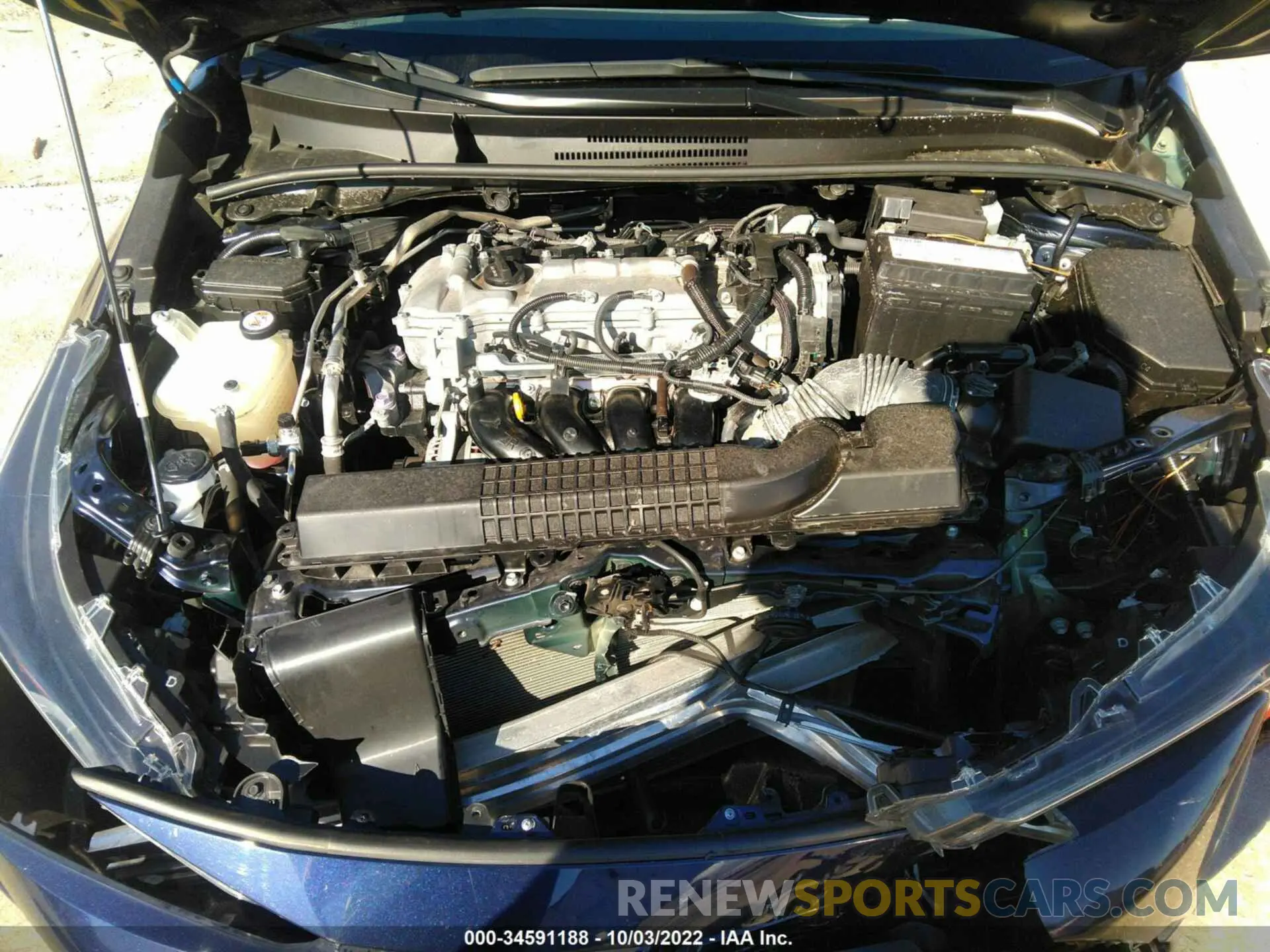 10 fotografías del automóvil dañado JTDEPRAE4LJ002784 TOYOTA COROLLA 2020