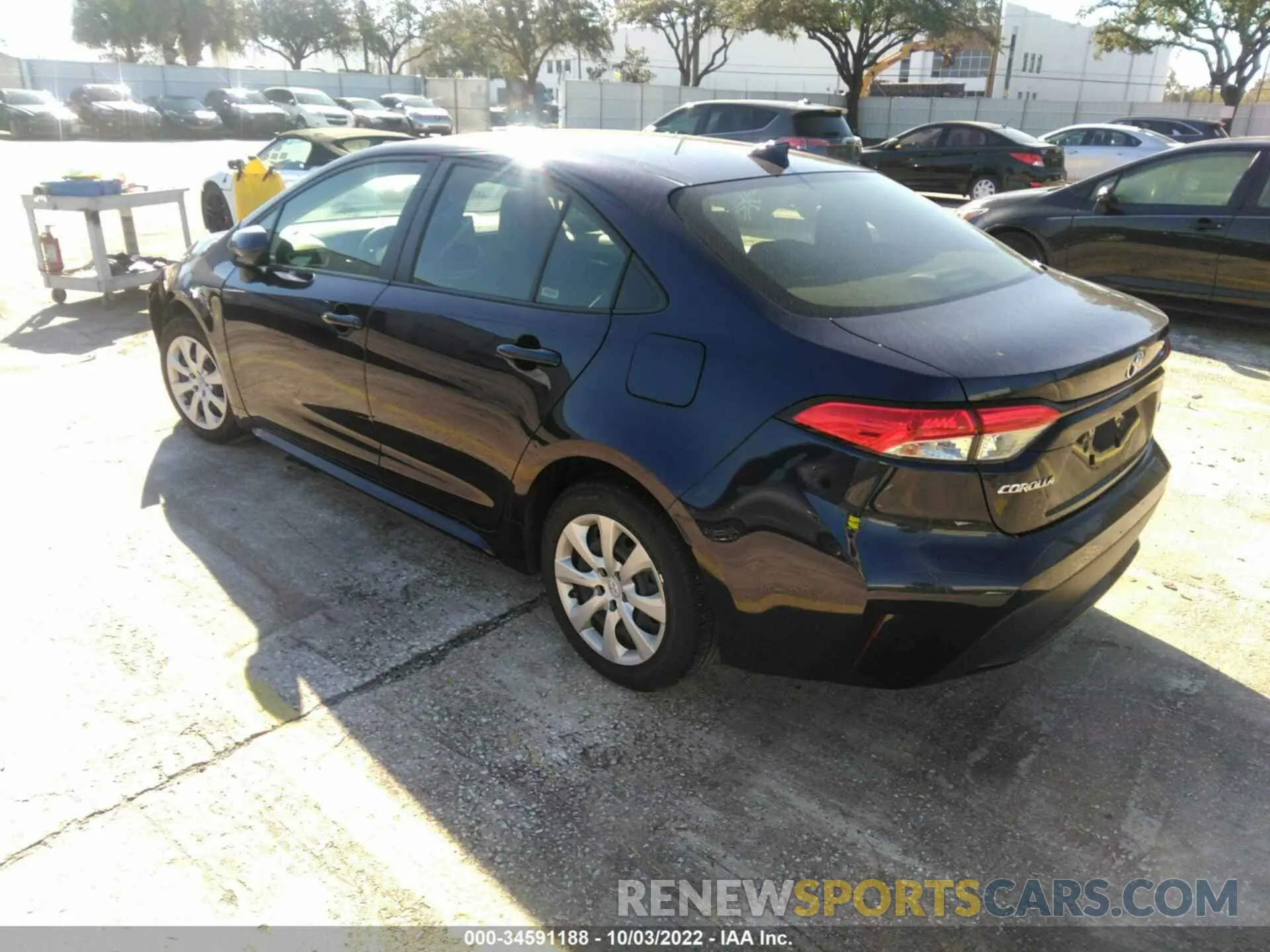 3 fotografías del automóvil dañado JTDEPRAE4LJ002784 TOYOTA COROLLA 2020