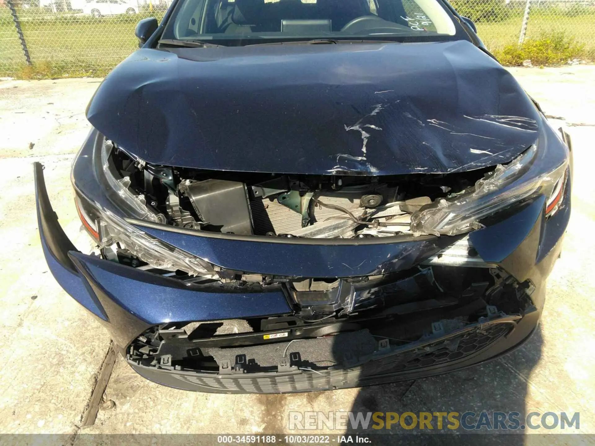 6 fotografías del automóvil dañado JTDEPRAE4LJ002784 TOYOTA COROLLA 2020