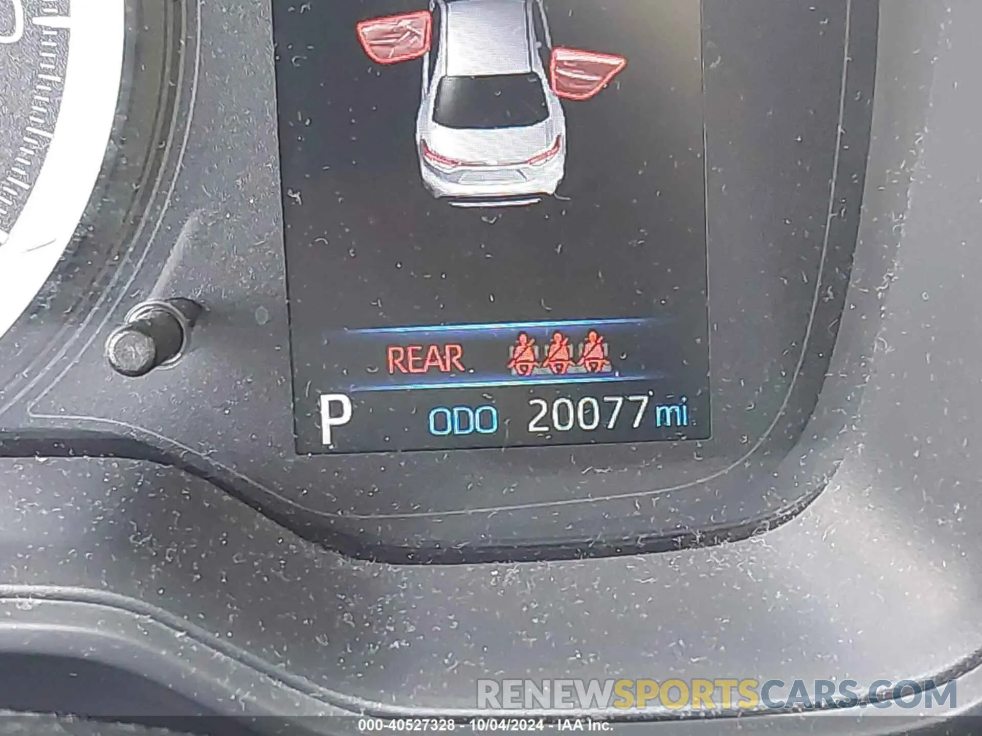 15 fotografías del automóvil dañado JTDEPRAE4LJ003921 TOYOTA COROLLA 2020