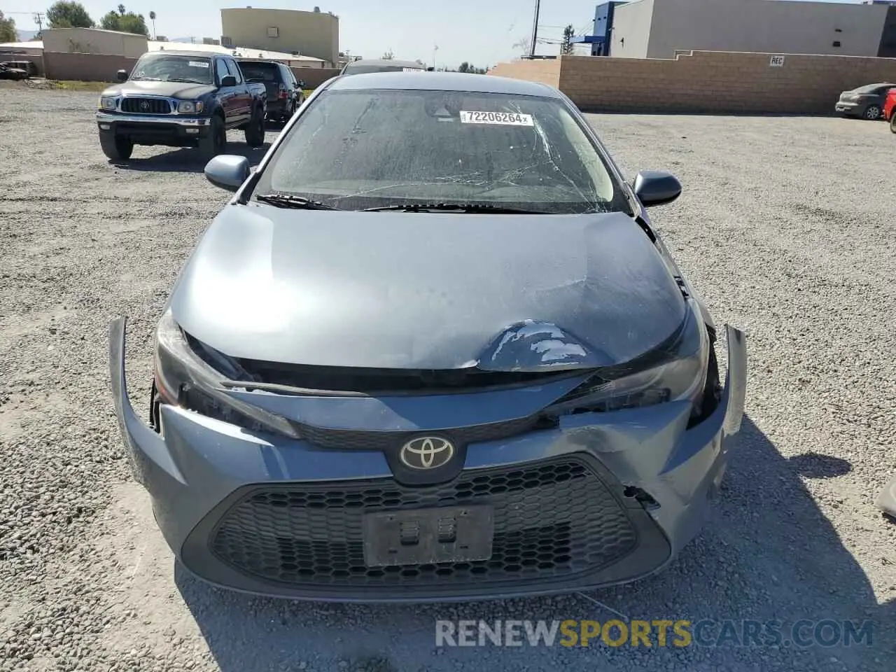 5 fotografías del automóvil dañado JTDEPRAE4LJ004311 TOYOTA COROLLA 2020
