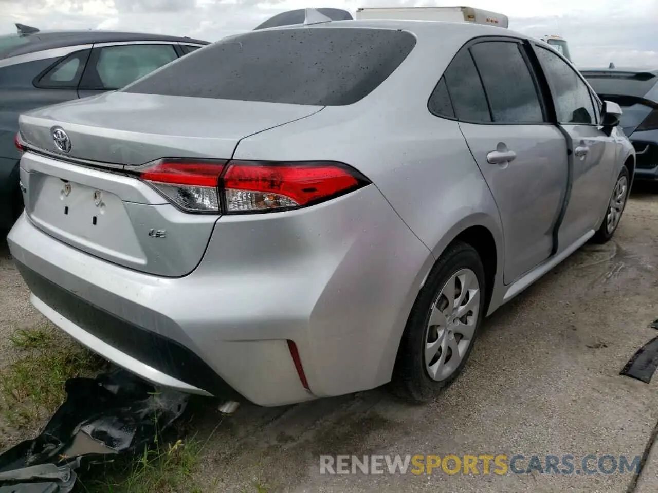 4 fotografías del automóvil dañado JTDEPRAE4LJ004745 TOYOTA COROLLA 2020