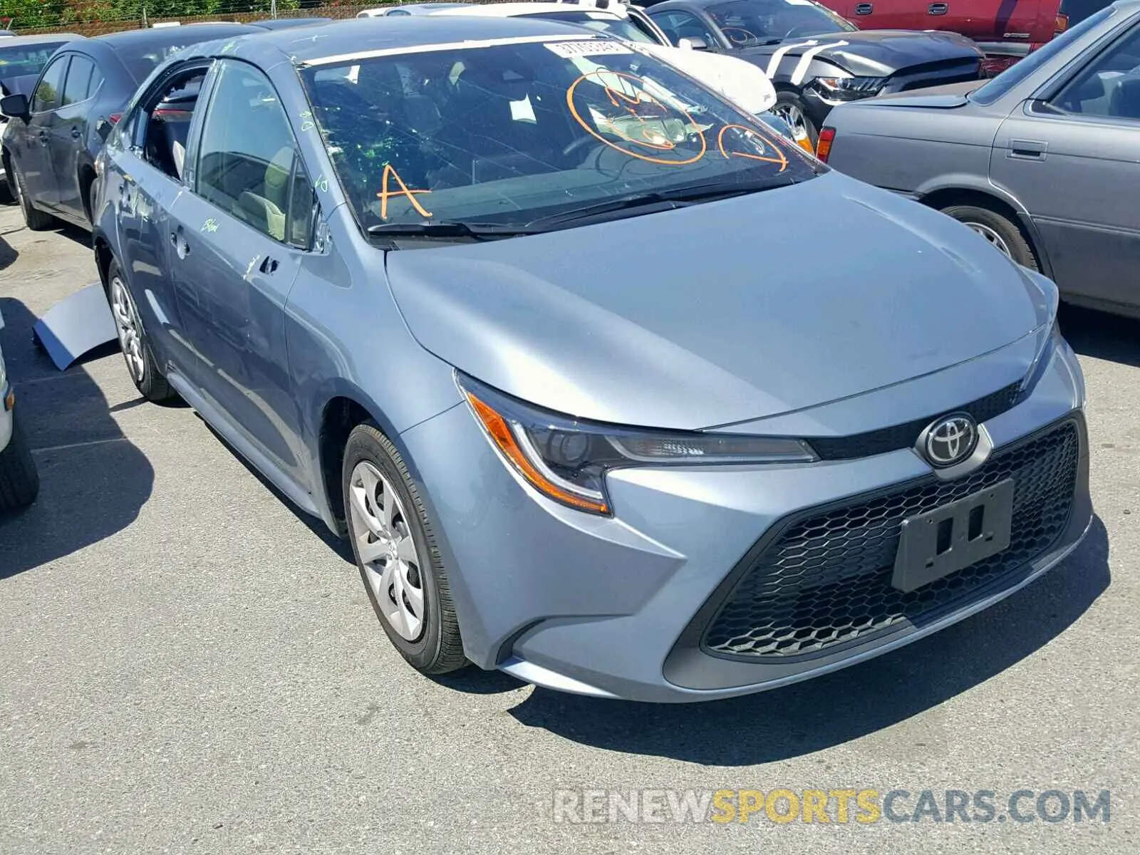 1 fotografías del automóvil dañado JTDEPRAE4LJ005992 TOYOTA COROLLA 2020