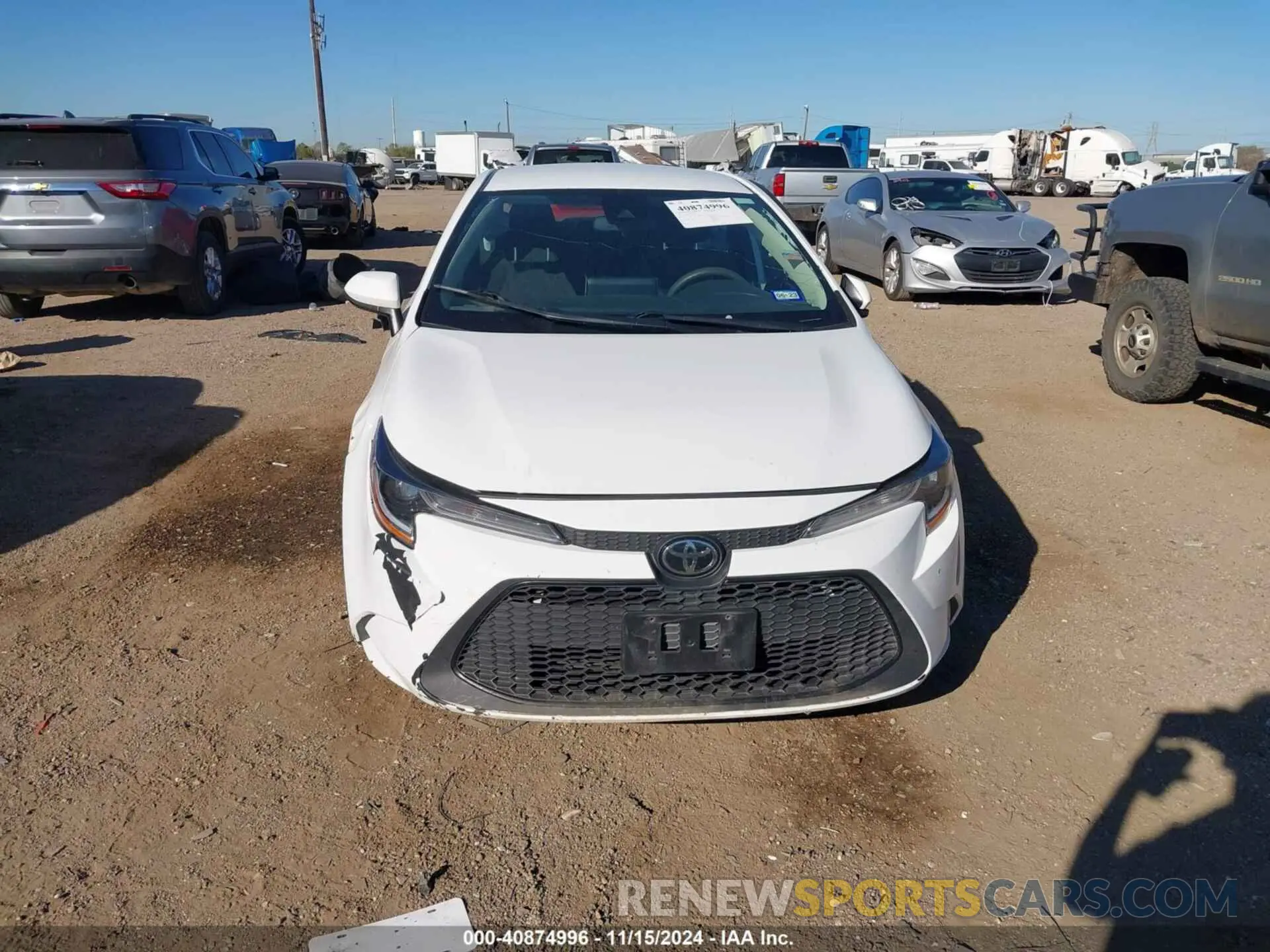 12 fotografías del automóvil dañado JTDEPRAE4LJ012053 TOYOTA COROLLA 2020