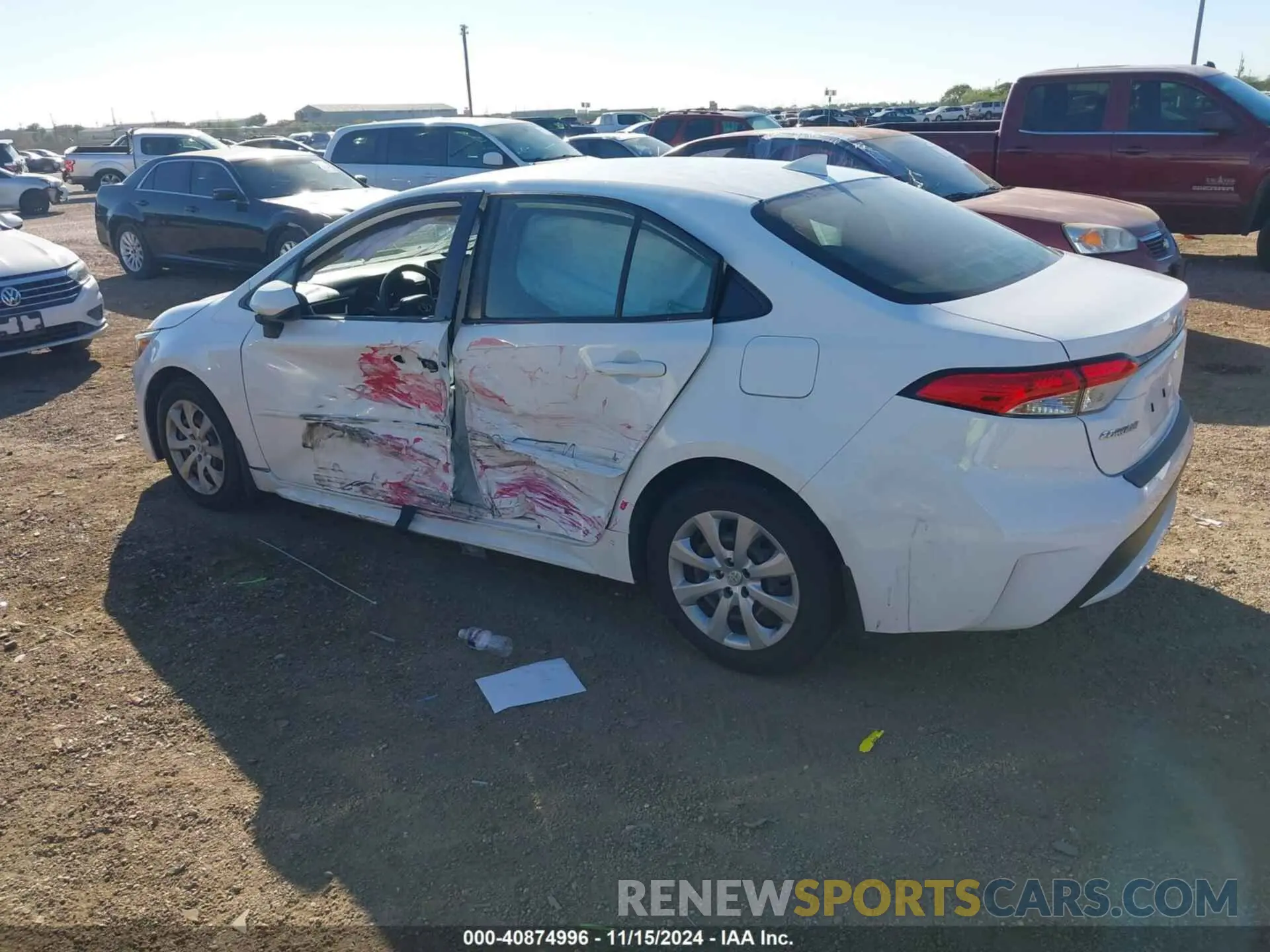 3 fotografías del automóvil dañado JTDEPRAE4LJ012053 TOYOTA COROLLA 2020